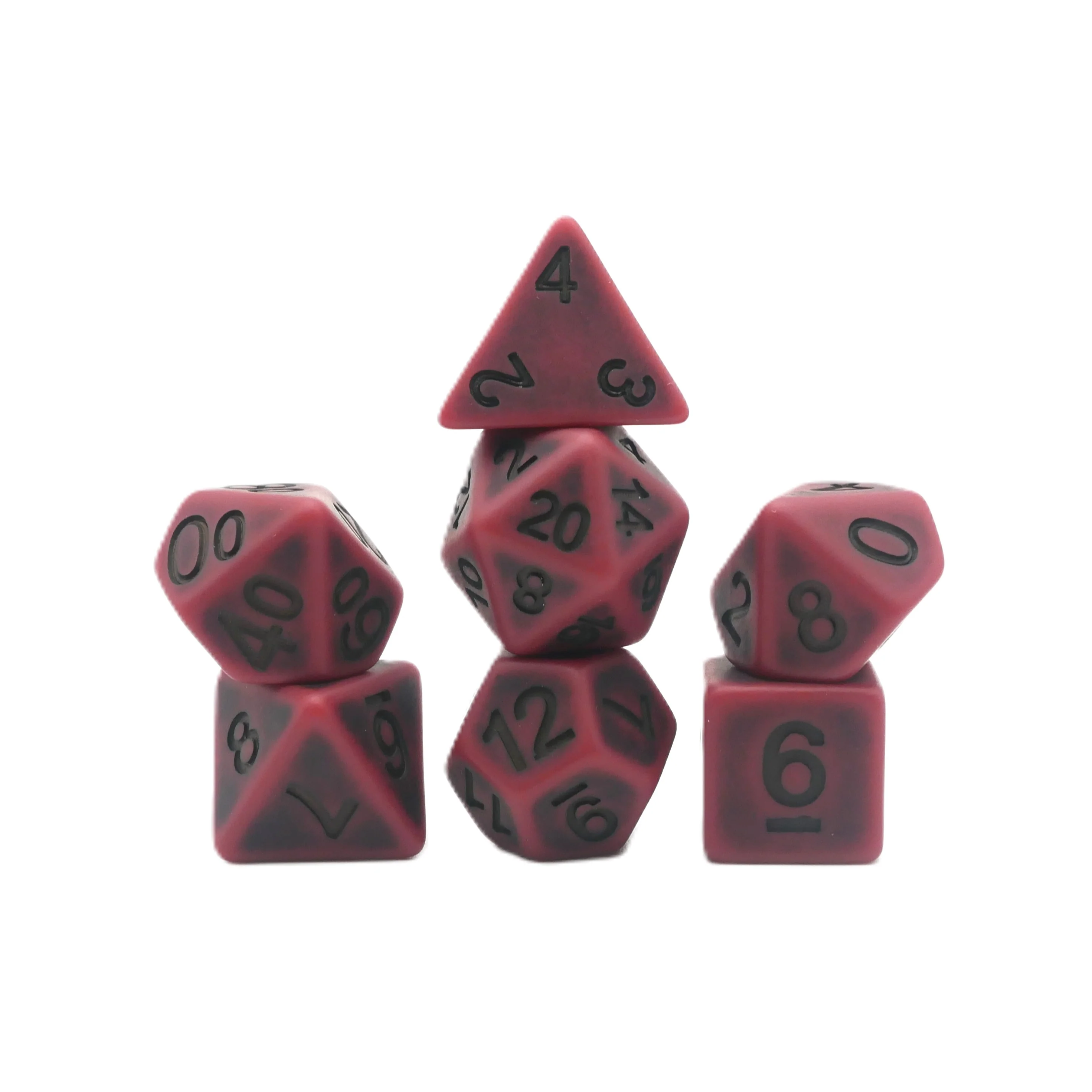 Ancient Blood - 7 Piece DnD Dice Set | Resin RPG Gaming Dice - Image 3