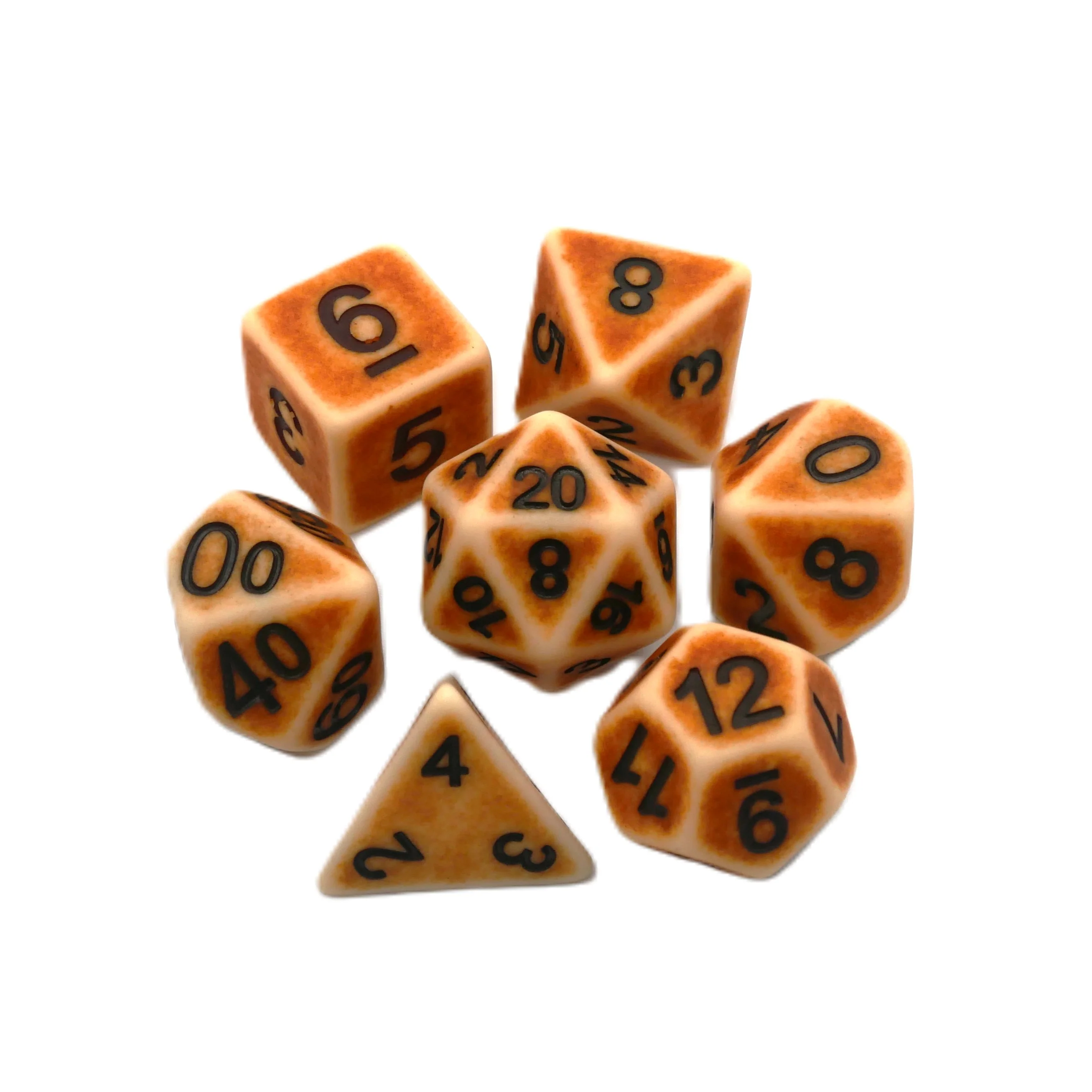 Ancient Bone - 7 Piece DnD Dice Set | Resin RPG Gaming Dice - Image 3