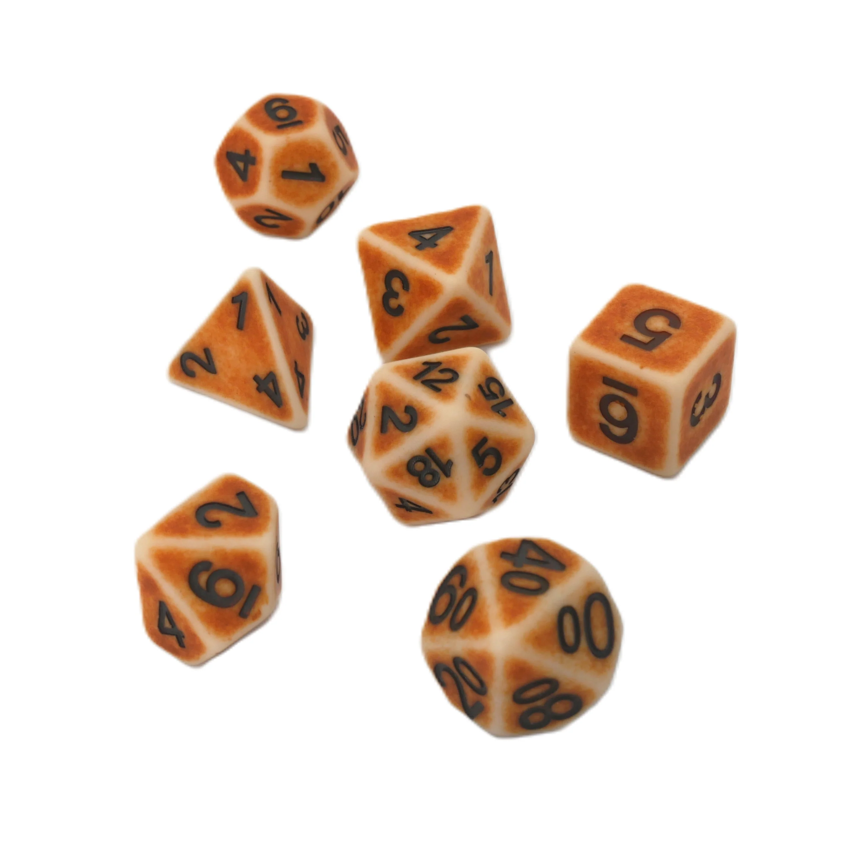 Ancient Bone - 7 Piece DnD Dice Set | Resin RPG Gaming Dice - Image 6