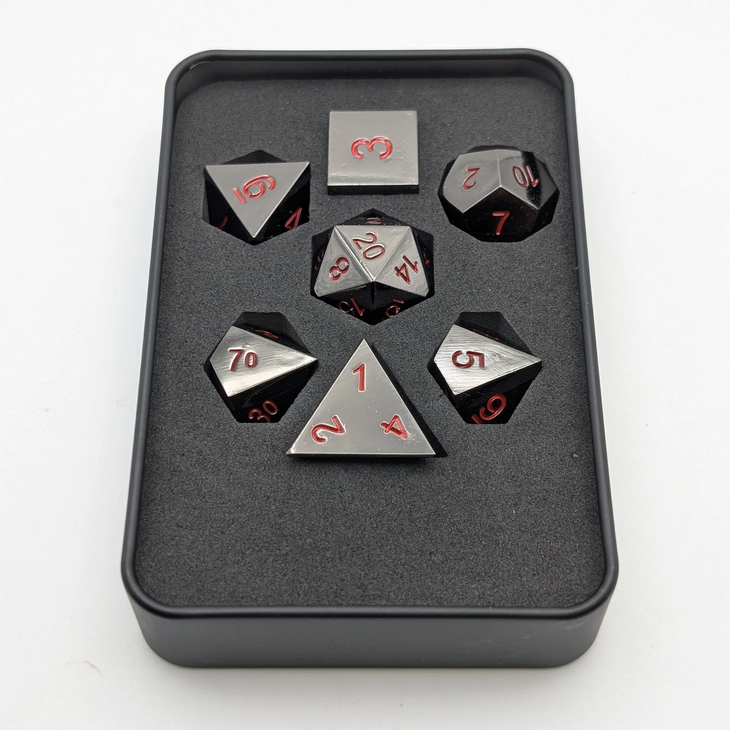 Ancient Passions - 7 Piece DnD Dice Set | Metal RPG Gaming Dice - Image 3