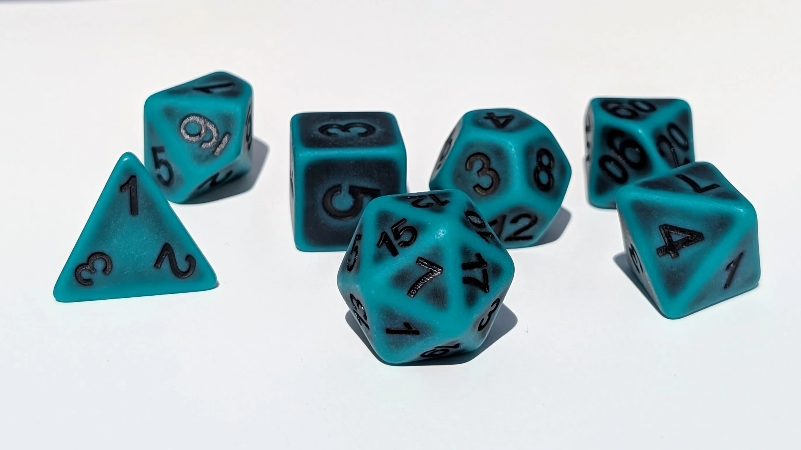 Ancient Poison - 7 Piece DnD Dice Set | Resin RPG Gaming Dice - Image 3
