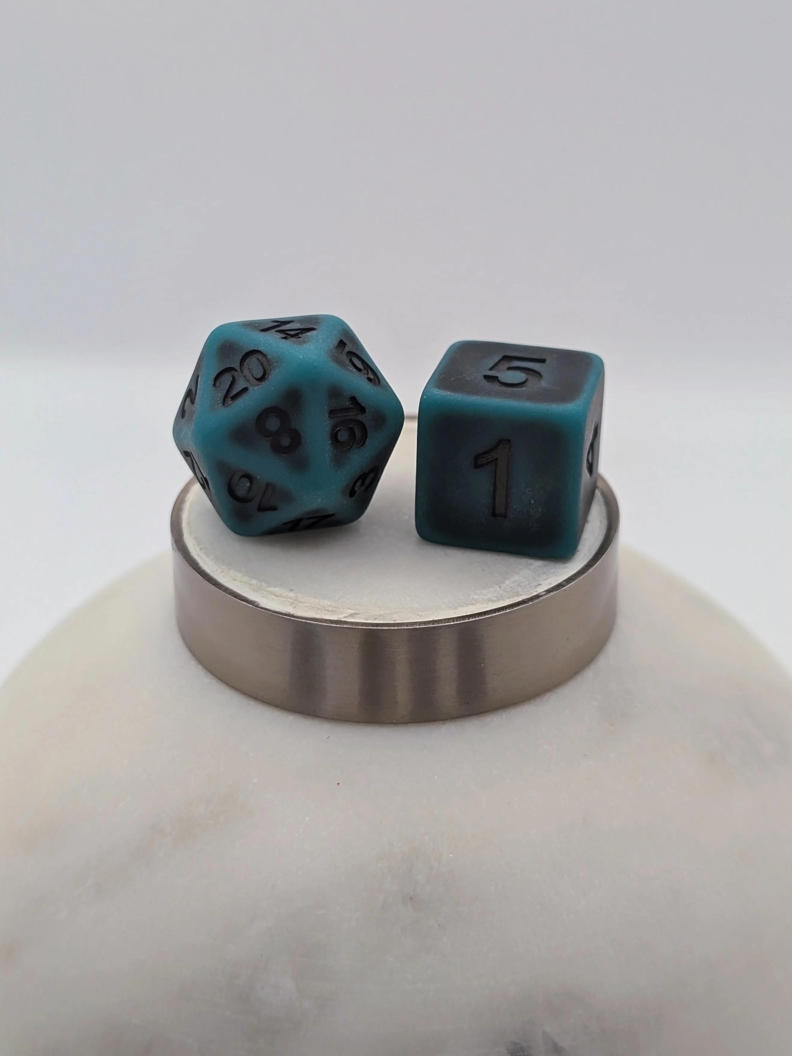 Ancient Poison - 7 Piece DnD Dice Set | Resin RPG Gaming Dice - Image 4