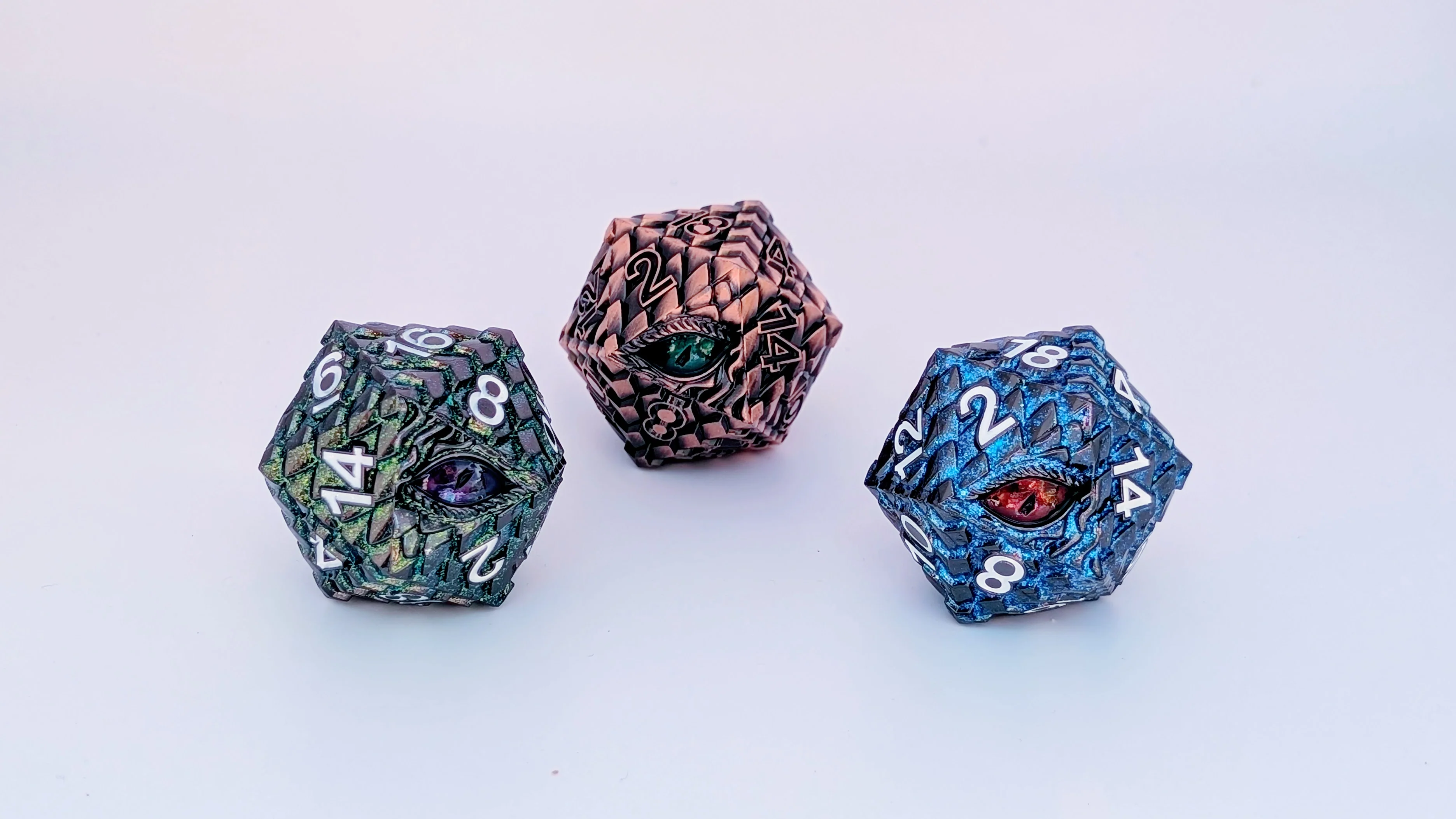 Venomfang's Gaze - Giant D20 Chonk | Metal RPG Gaming Dice - Image 4