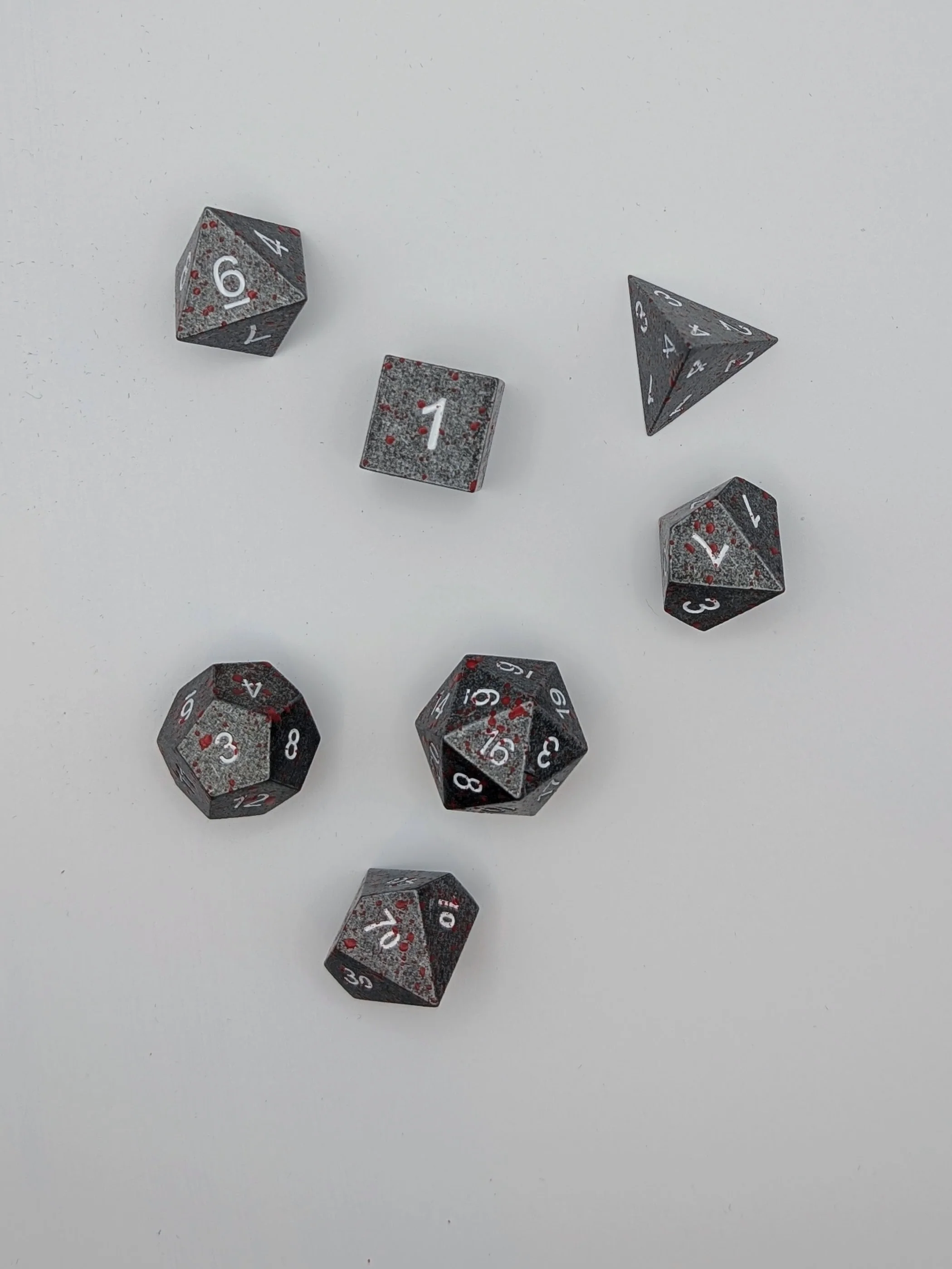Battleborn - 7 Piece DnD Dice Set | Metal RPG Gaming Dice - Image 3