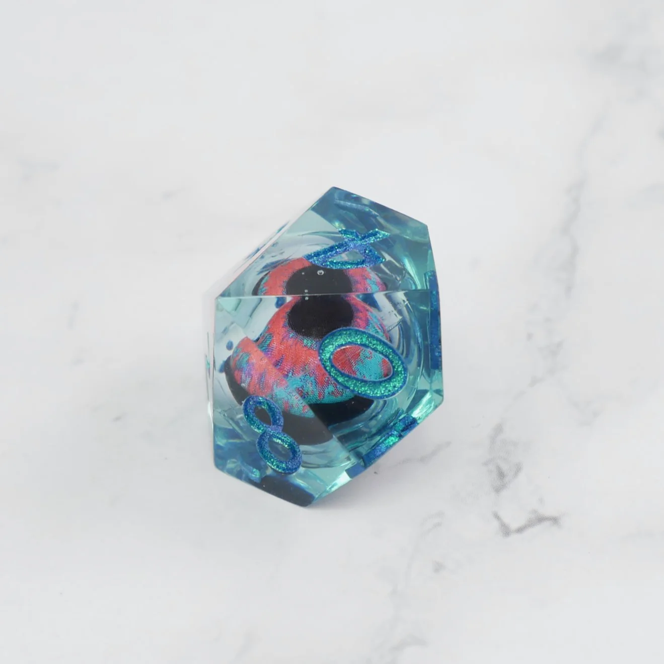 Cthulhu's Eye |  7 Piece Moving Eye DnD Dice Set | Acrylic RPG Gaming Dice - Image 5