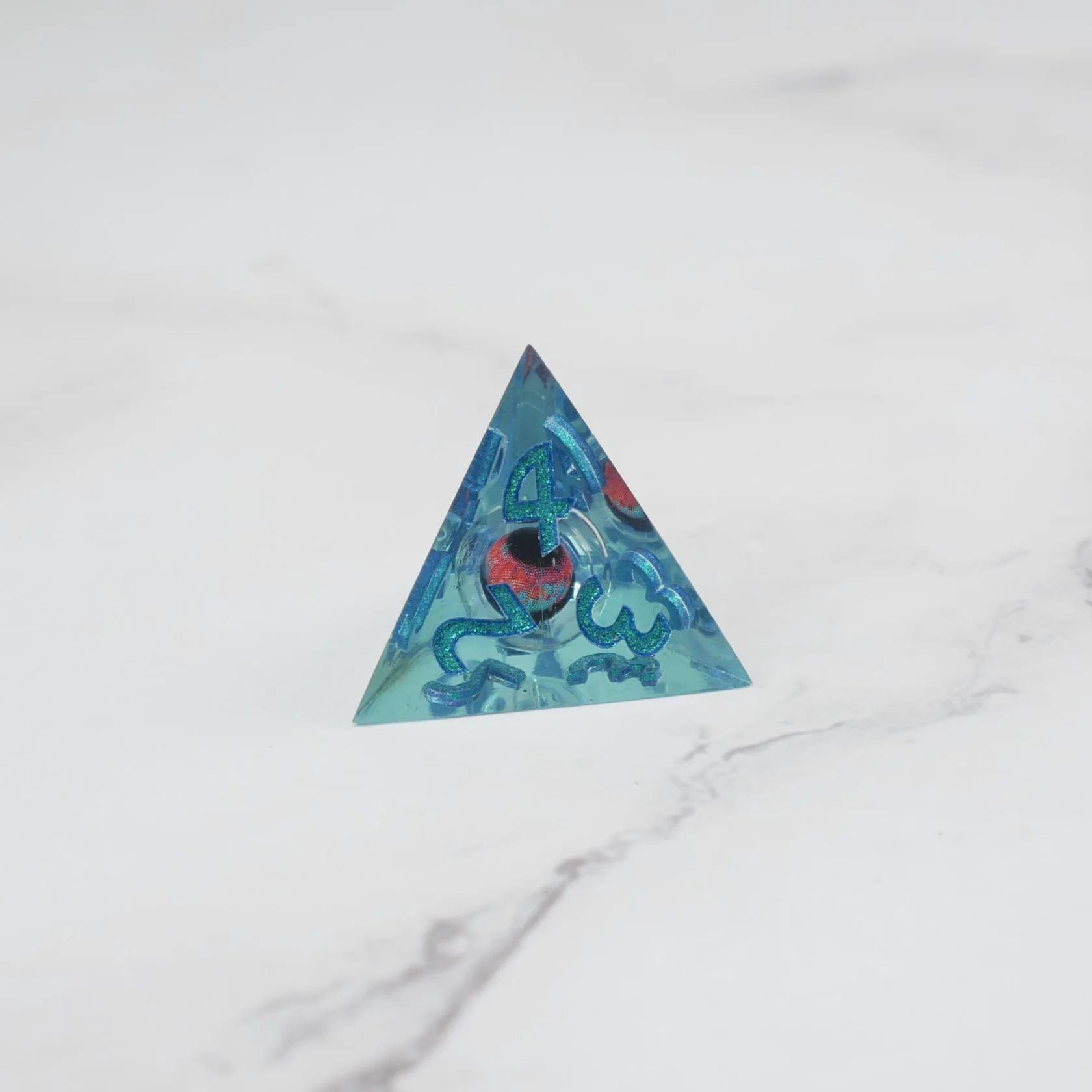 Cthulhu's Eye |  7 Piece Moving Eye DnD Dice Set | Acrylic RPG Gaming Dice - Image 6