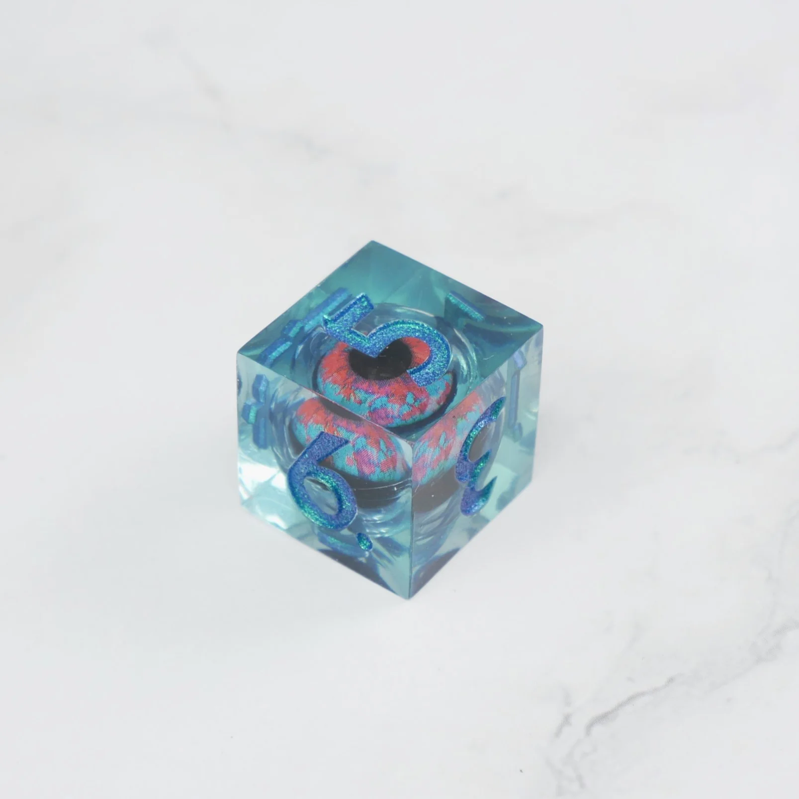 Cthulhu's Eye |  7 Piece Moving Eye DnD Dice Set | Acrylic RPG Gaming Dice - Image 7