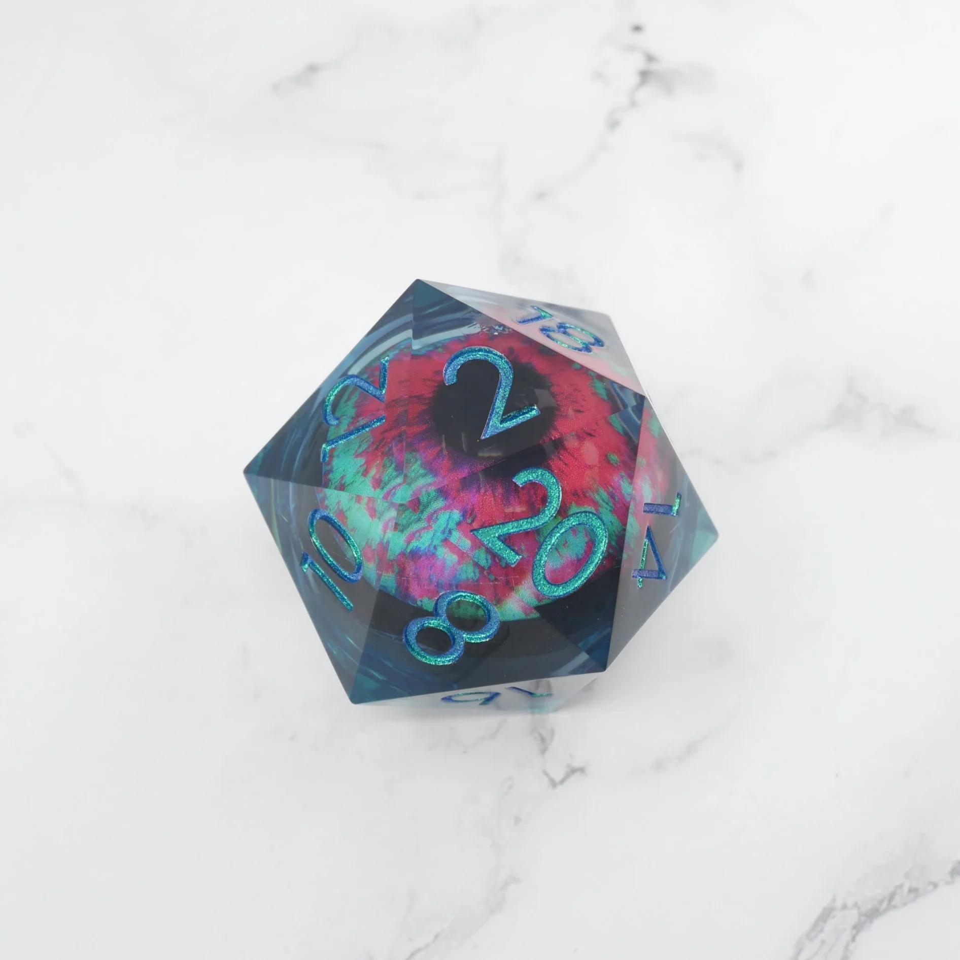 Cthulhu's Eye | Giant D20 Moving Eye DnD Dice | Acrylic RPG Gaming Dice - Image 4