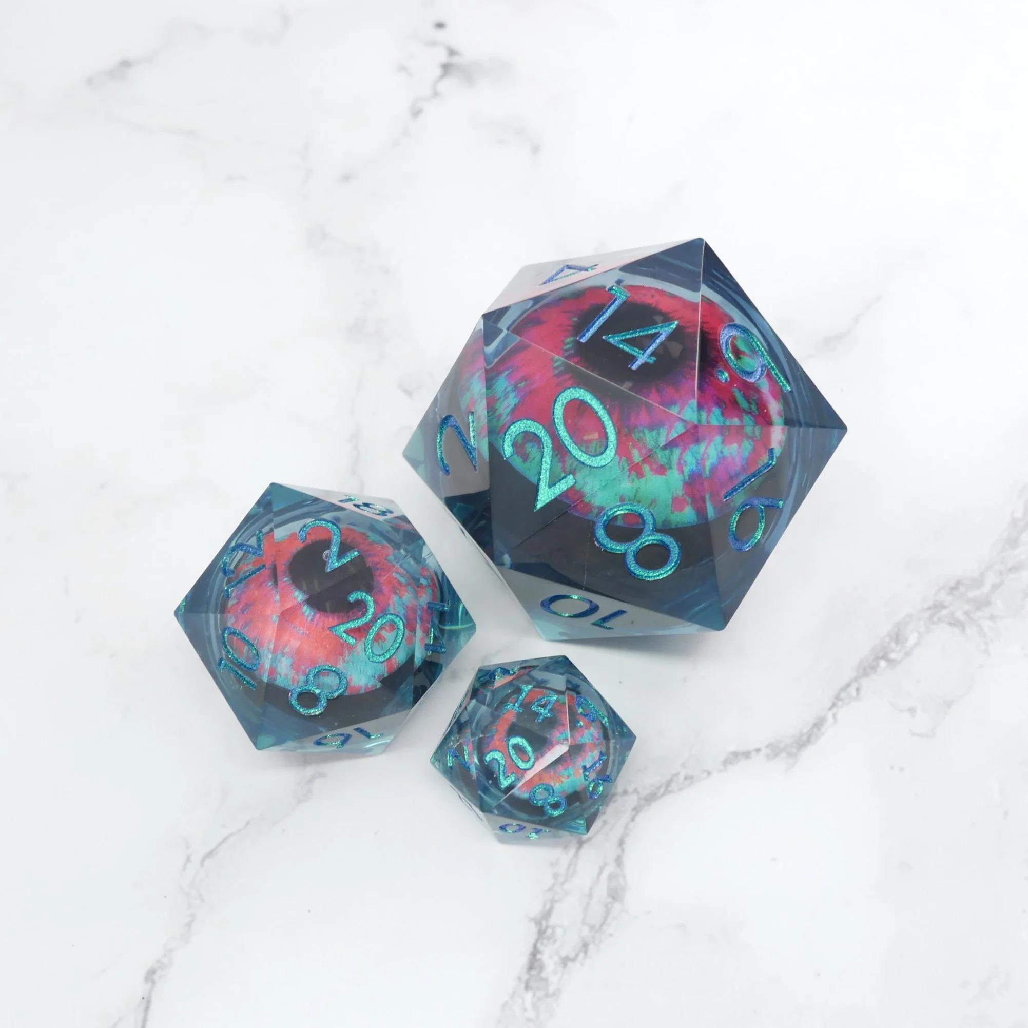Cthulhu's Eye | Giant D20 Moving Eye DnD Dice | Acrylic RPG Gaming Dice - Image 5