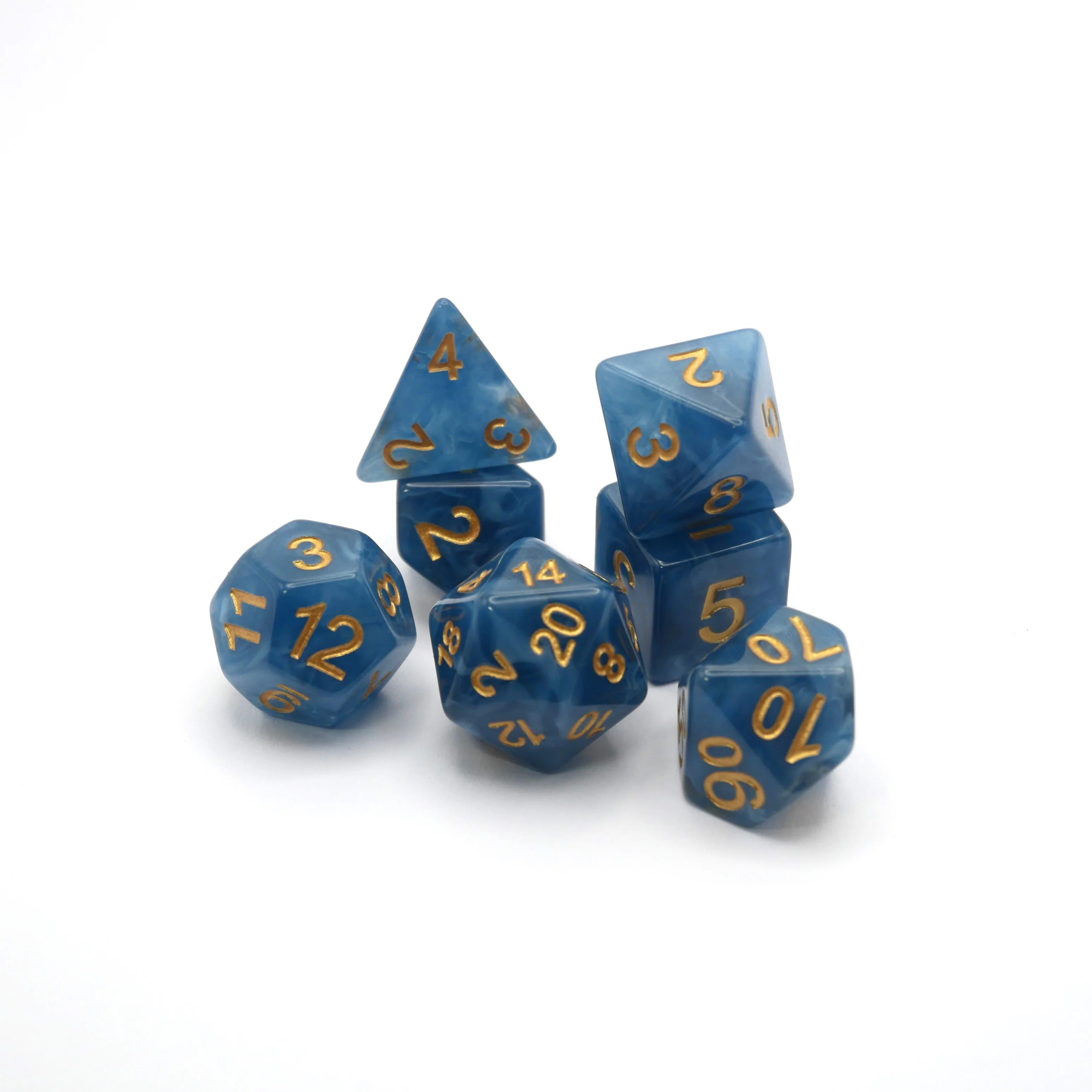 Diffused Dreams - 7 Piece DnD Dice Set | Acrylic RPG Gaming Dice - Image 4