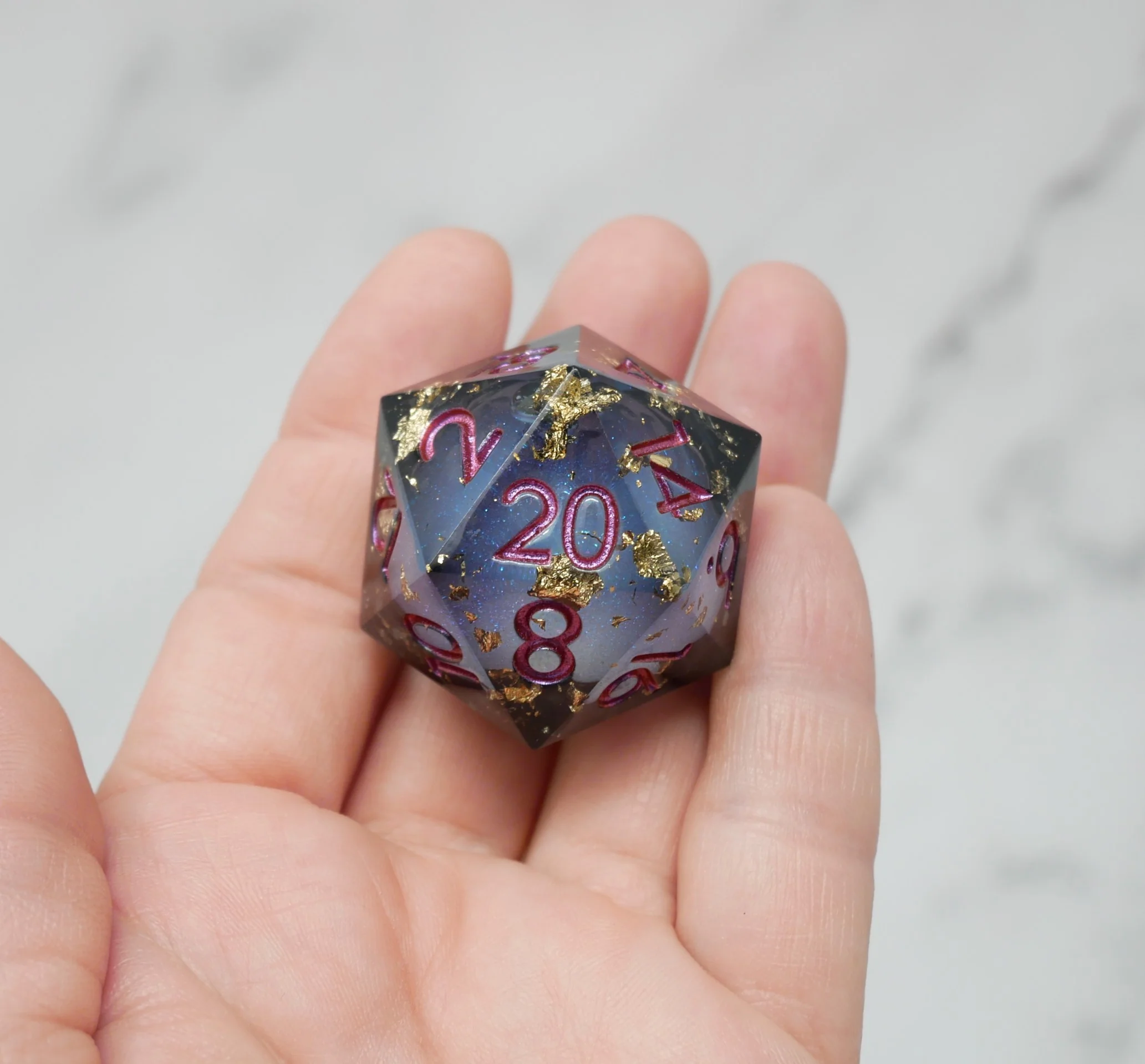Elixir of Liquid Death - Giant D20 Liquid Core DnD Dice Set | Acrylic RPG Gaming Dice - Image 4