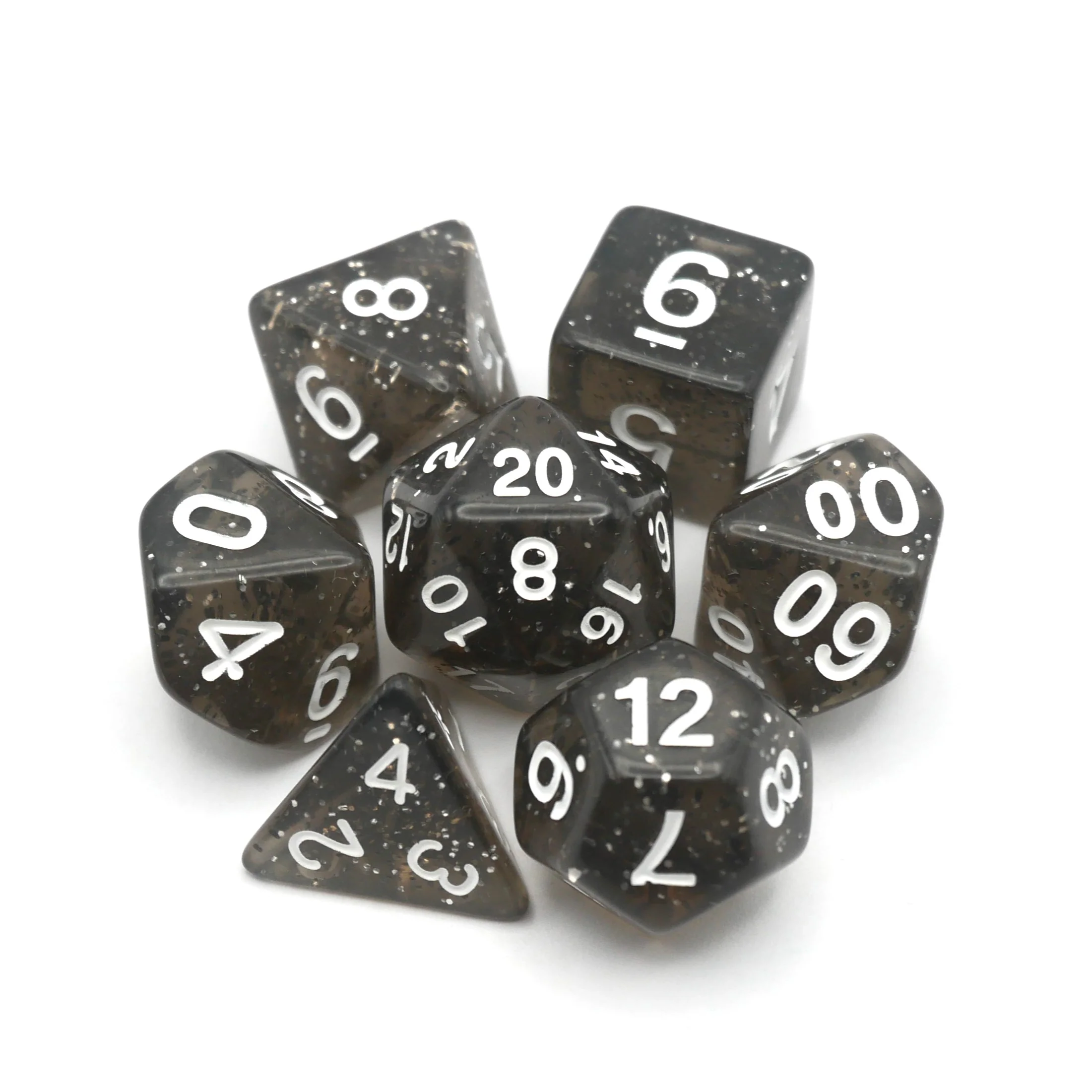 Essence of Licorice - 7 Piece DnD Dice Set | Acrylic RPG Gaming Dice - Image 3