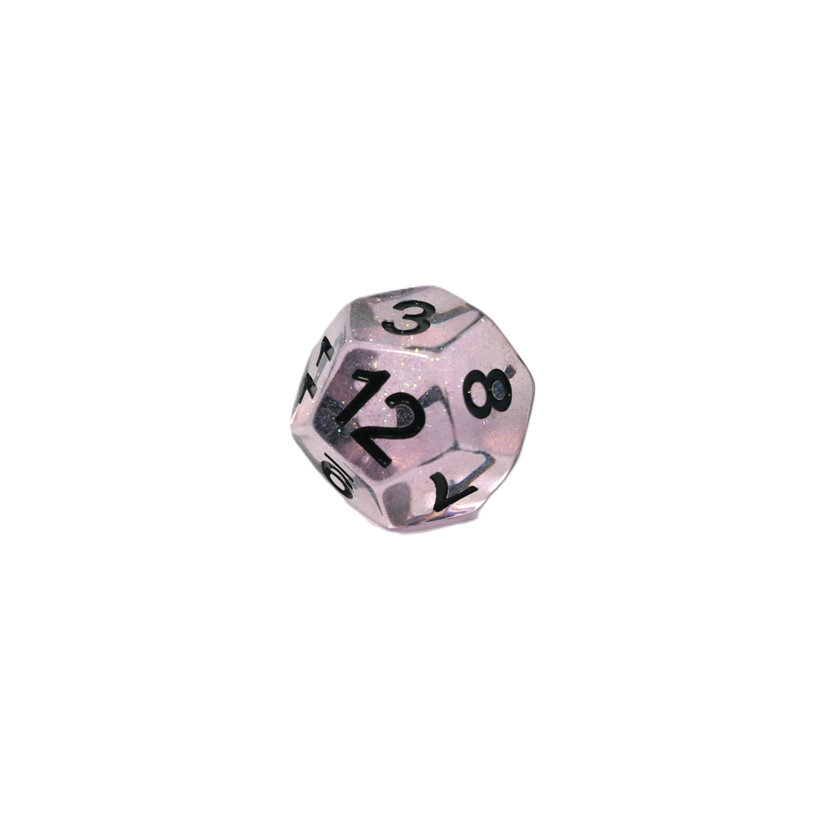Frozen Blossom - 7 Piece DnD Dice Set | Acrylic RPG Gaming Dice - Image 8