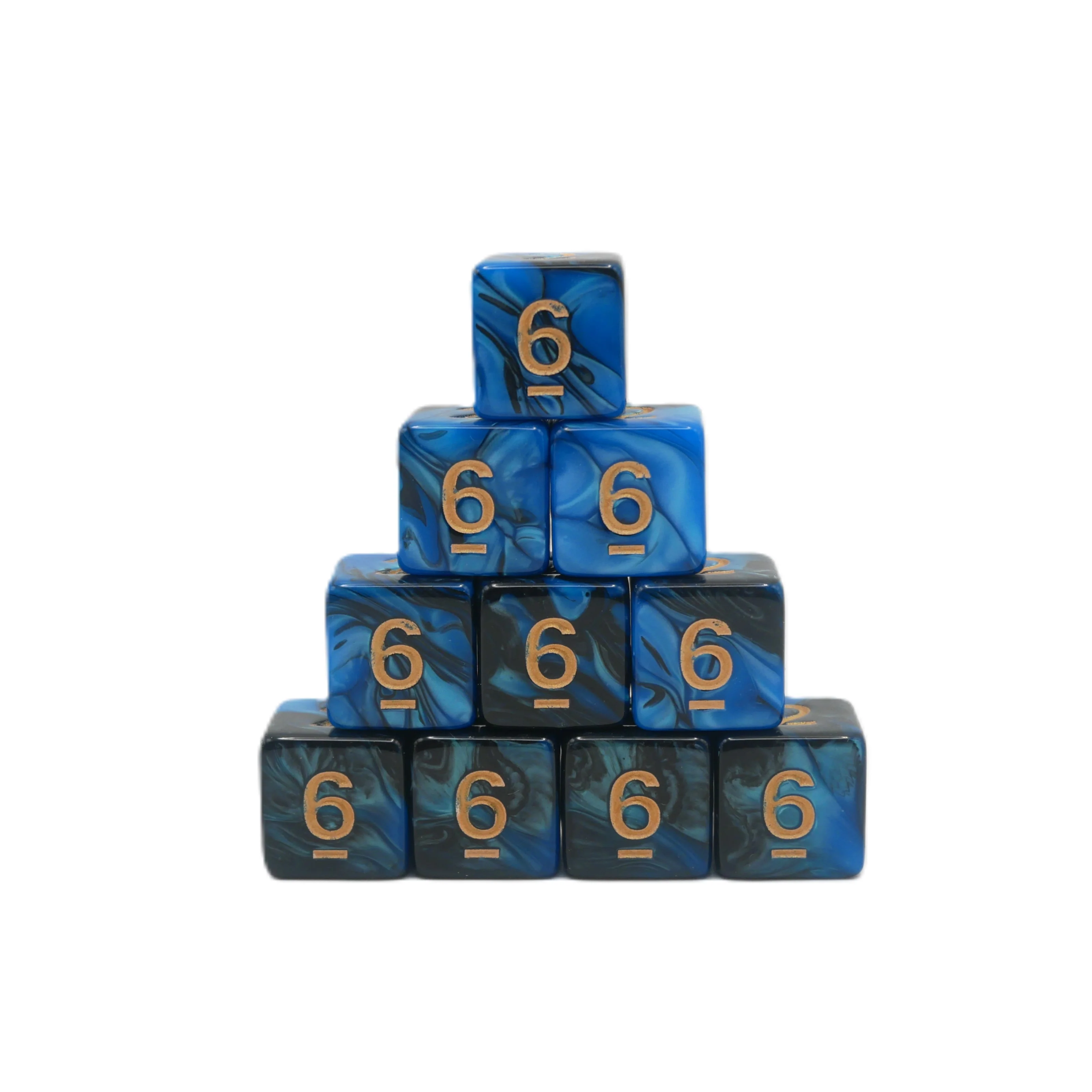 Frozen Corruption 10d6 - DnD Dice Set | Acrylic RPG Gaming Dice - Image 4
