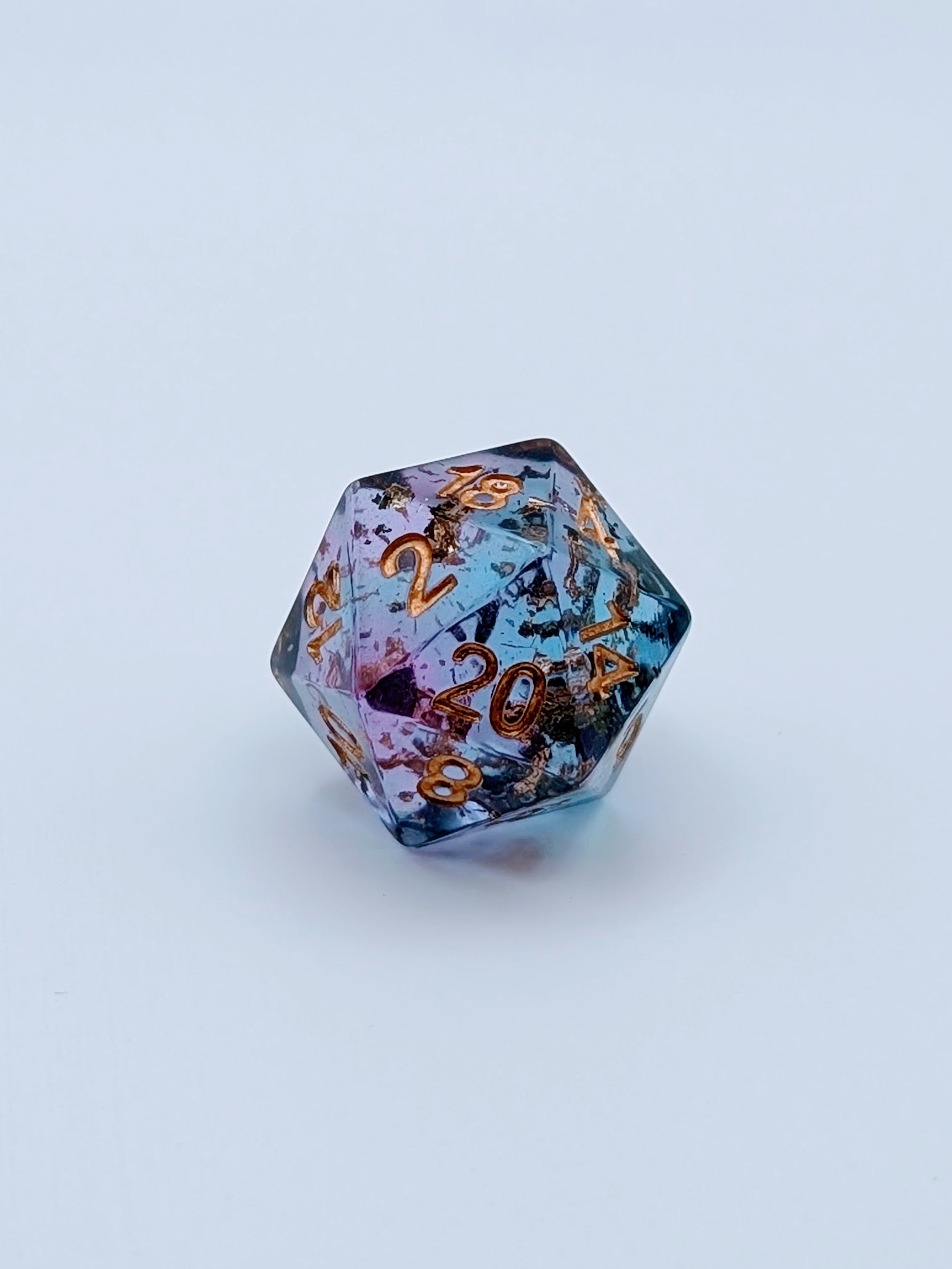 Glimmerfall - 7 Piece DnD Dice Set | Resin RPG Gaming Dice - Image 3