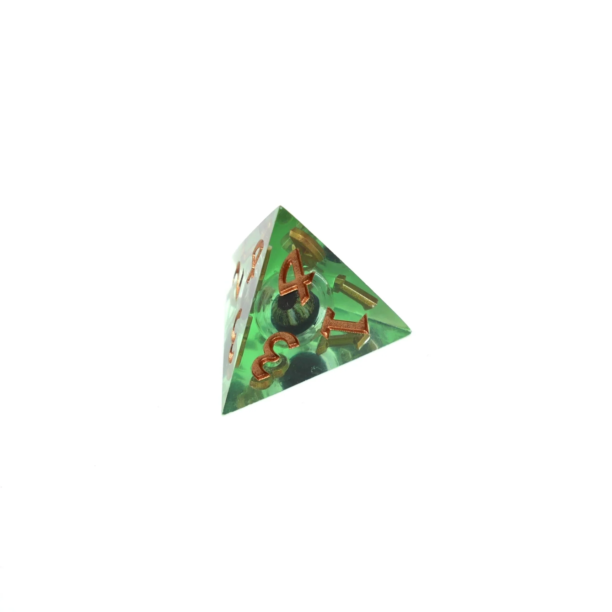 Green Slaadi's Eye - 7 Piece Moving Eye DnD Dice Set | Acrylic RPG Gaming Dice - Image 9