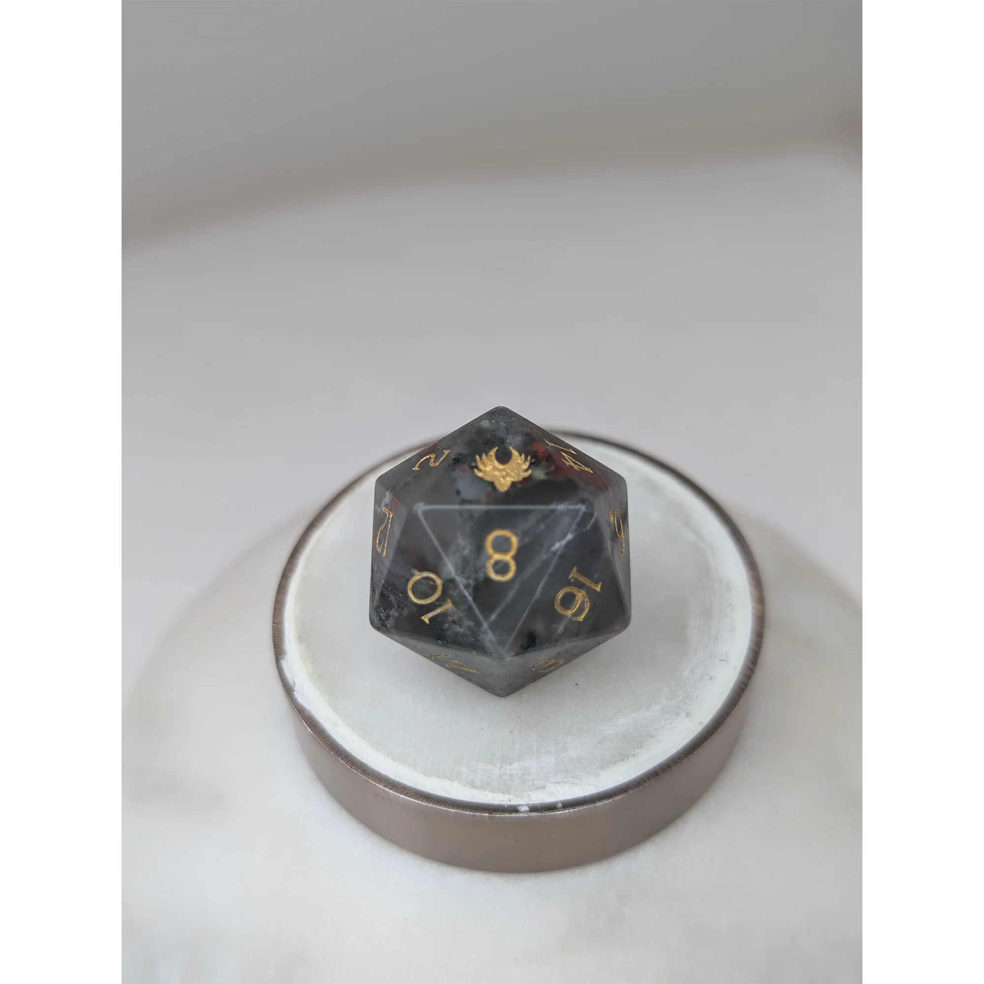 Ioun Stone - 7 Piece DnD Dice Set | Gemstone RPG Gaming Dice - Image 4