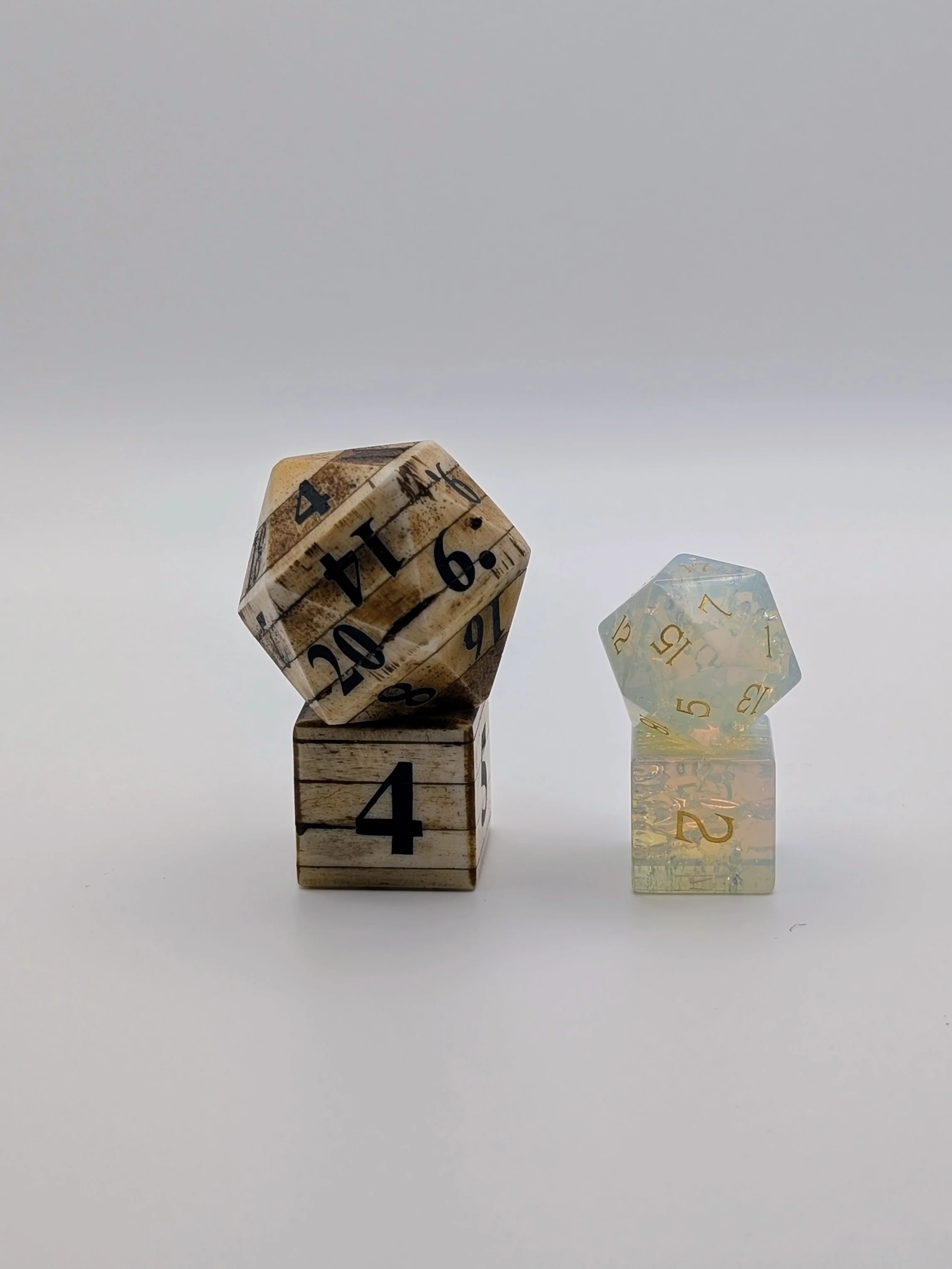 Jergal’s Horde - 7 Piece DnD Dice Set | Bone Chonk RPG Gaming Dice - Image 3