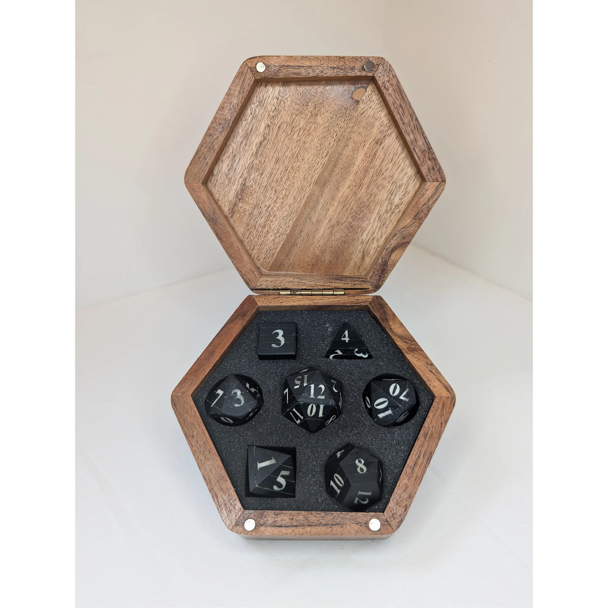 Kelemvor’s Horde - 7 Piece DnD Dice Set | Bone Chonk RPG Gaming Dice - Image 2