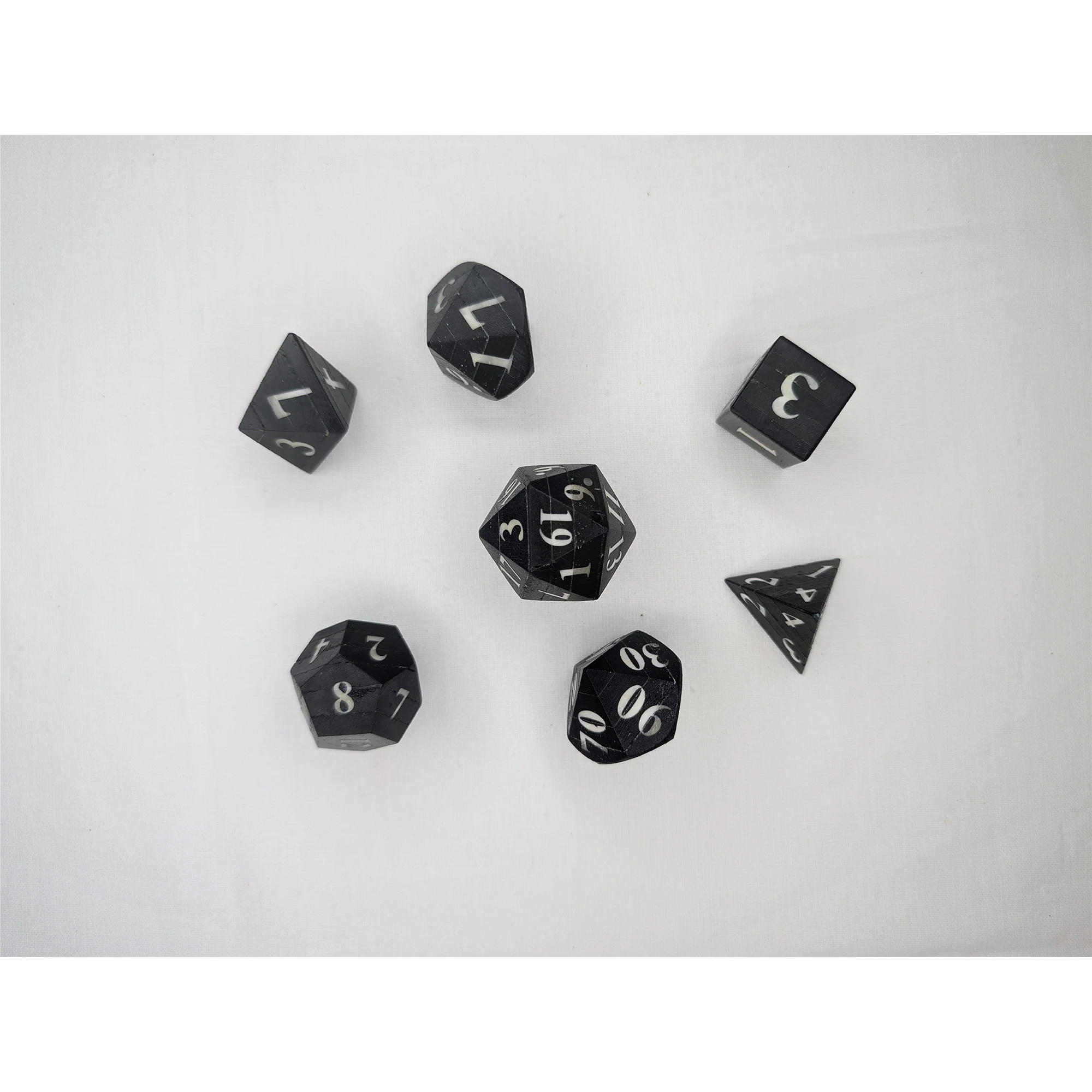Kelemvor’s Horde - 7 Piece DnD Dice Set | Bone Chonk RPG Gaming Dice - Image 3