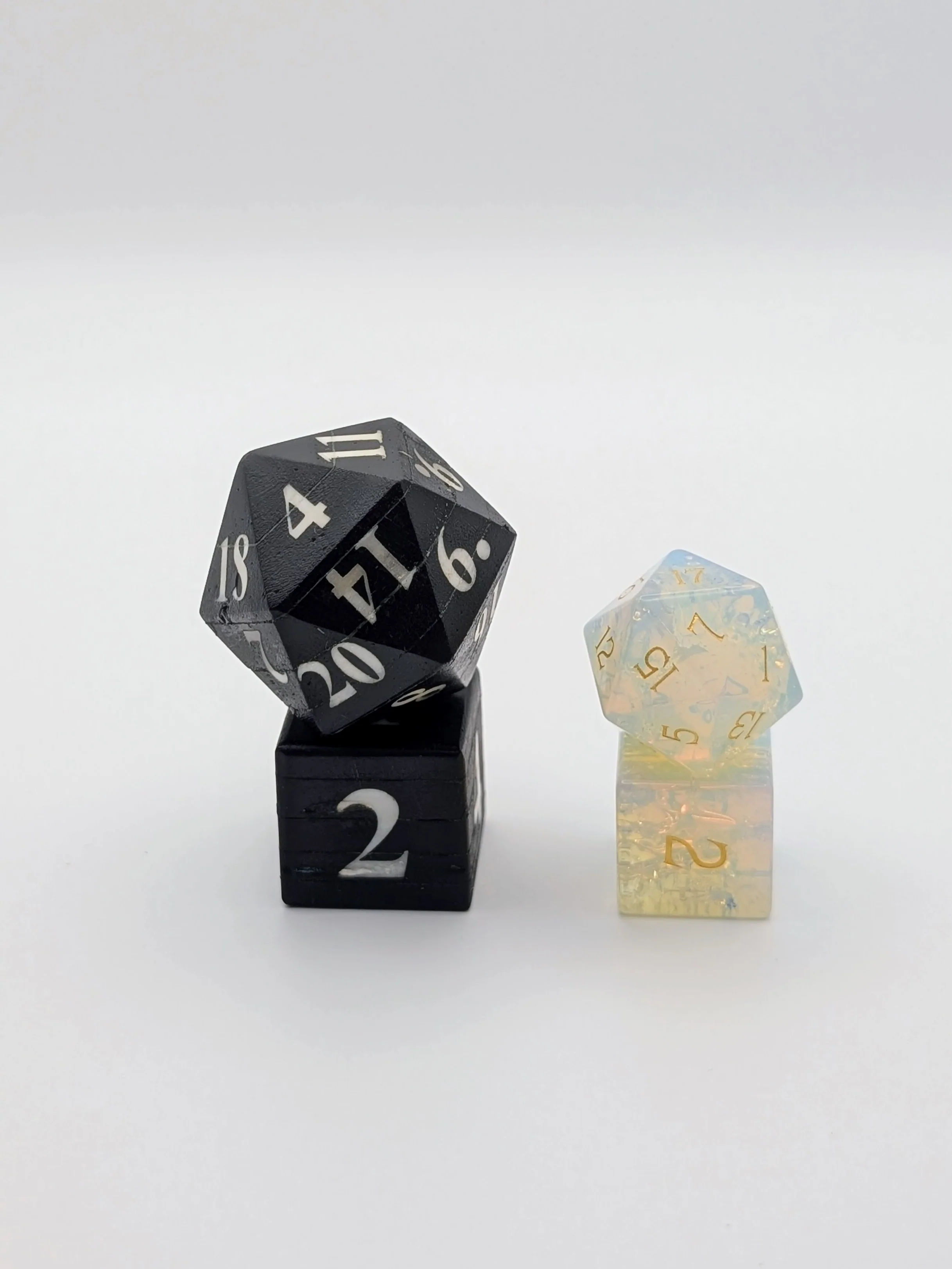 Kelemvor’s Horde - 7 Piece DnD Dice Set | Bone Chonk RPG Gaming Dice - Image 4