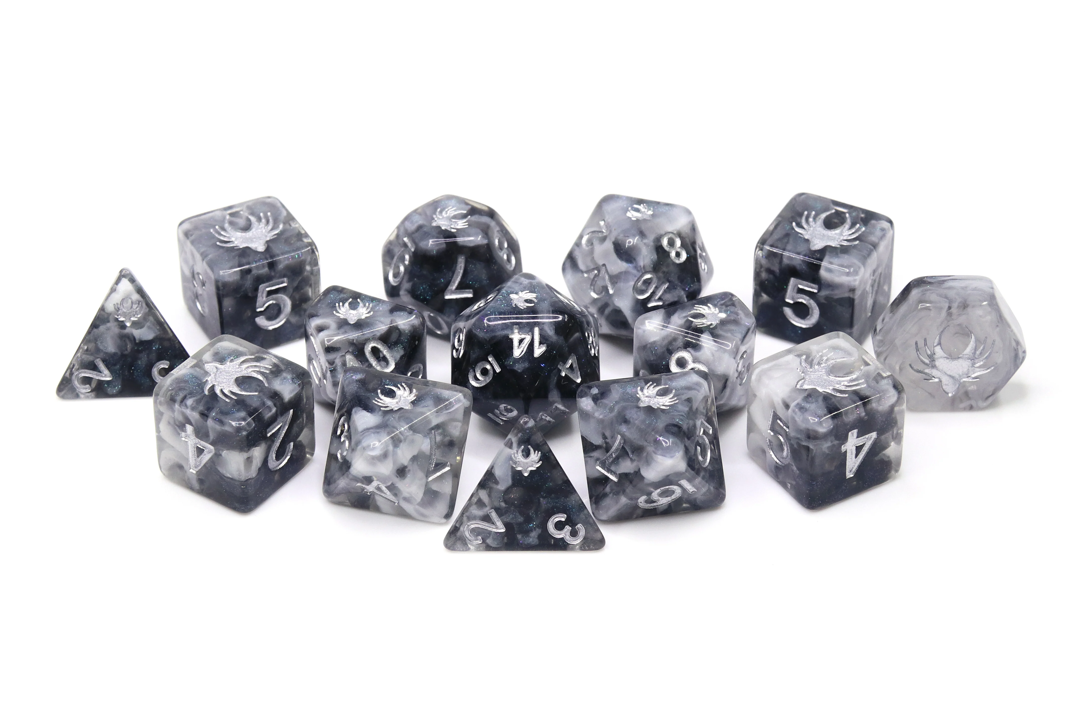 Misty Step - 14 Piece DnD Dice Set | Acrylic RPG Gaming Dice - Image 3