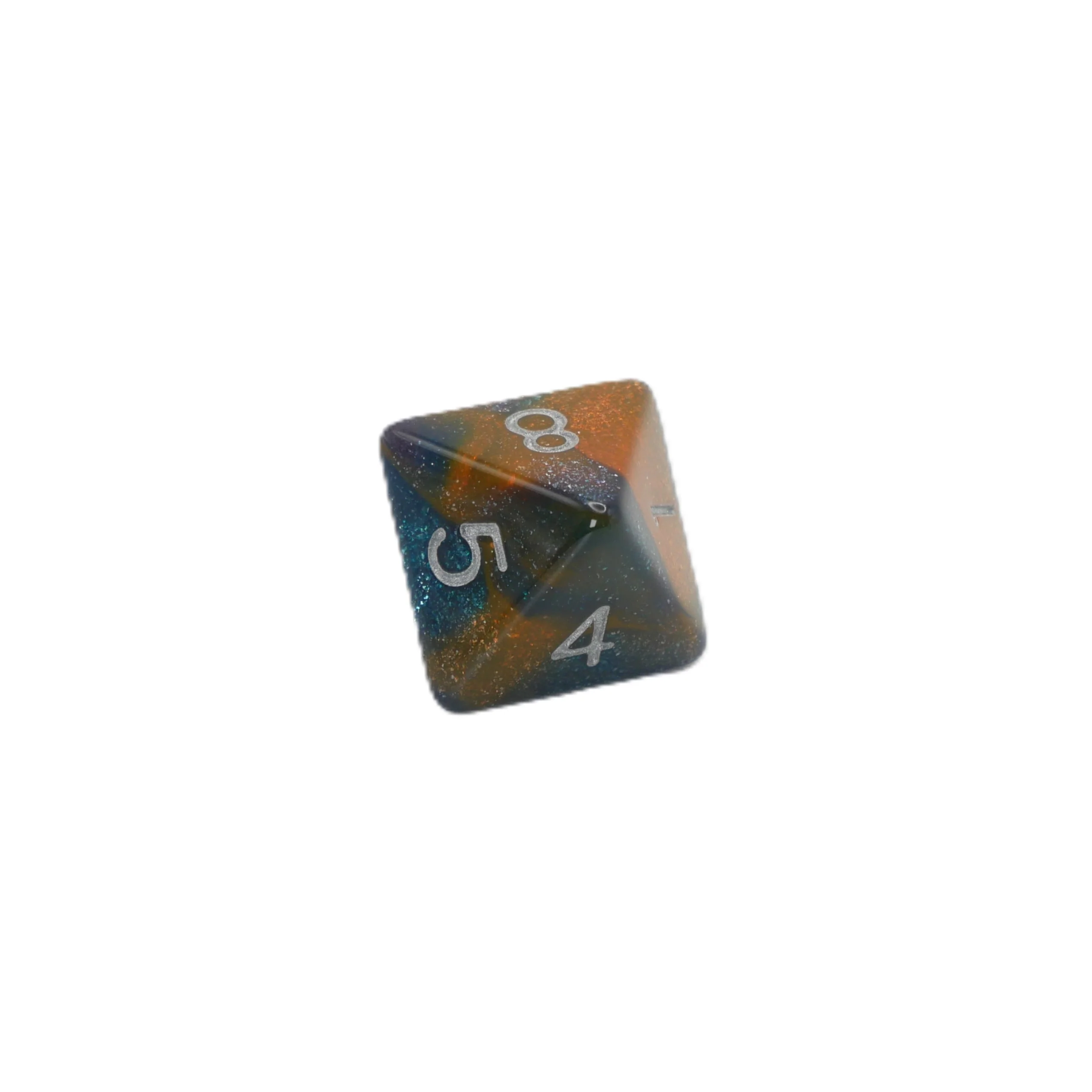 Mysterious Ink - 7 Piece DnD Dice Set | Acrylic RPG Gaming Dice - Image 7
