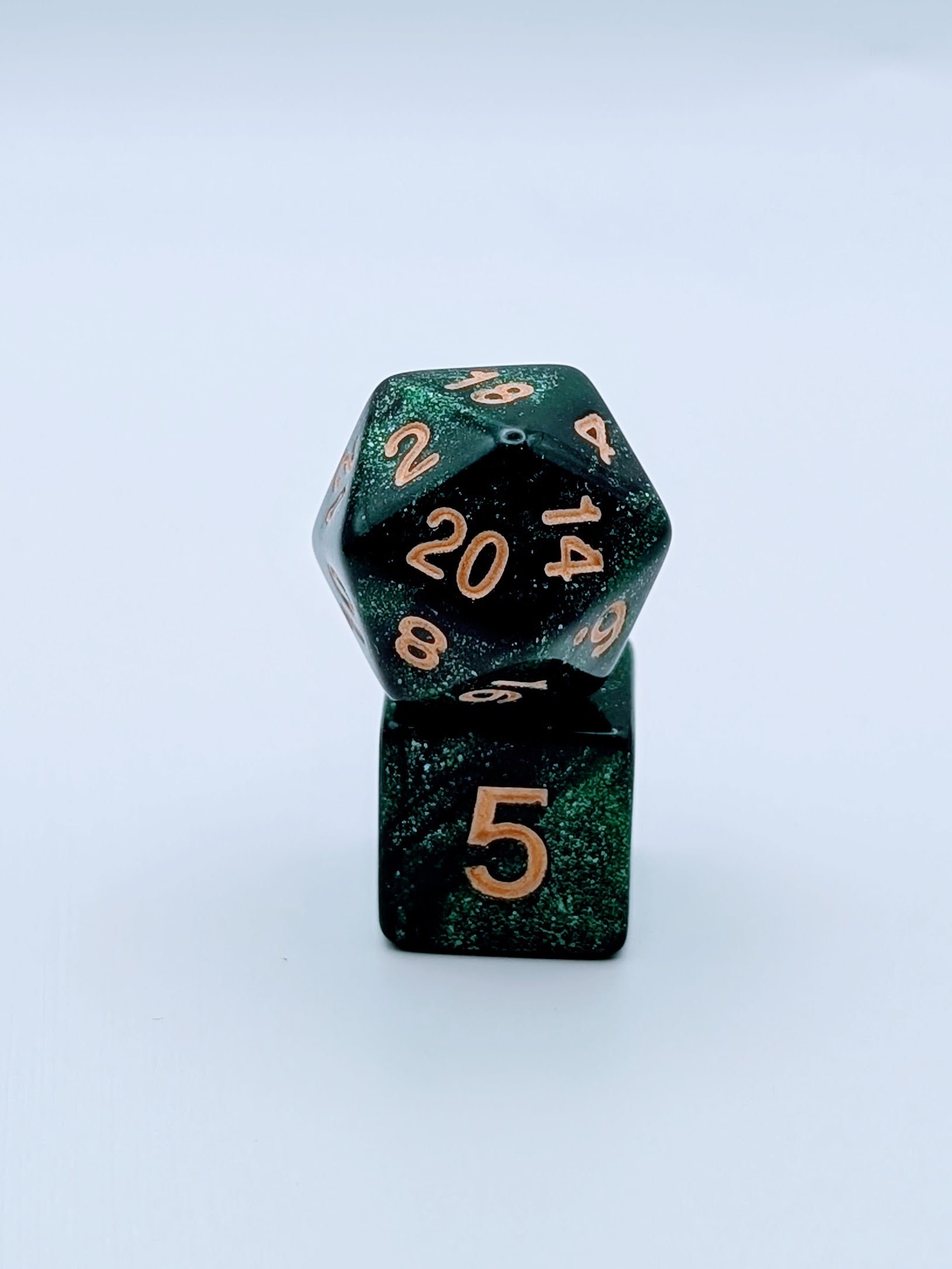 Nebula Grove - 7 Piece DnD Dice Set | Acrylic RPG Gaming Dice - Image 3