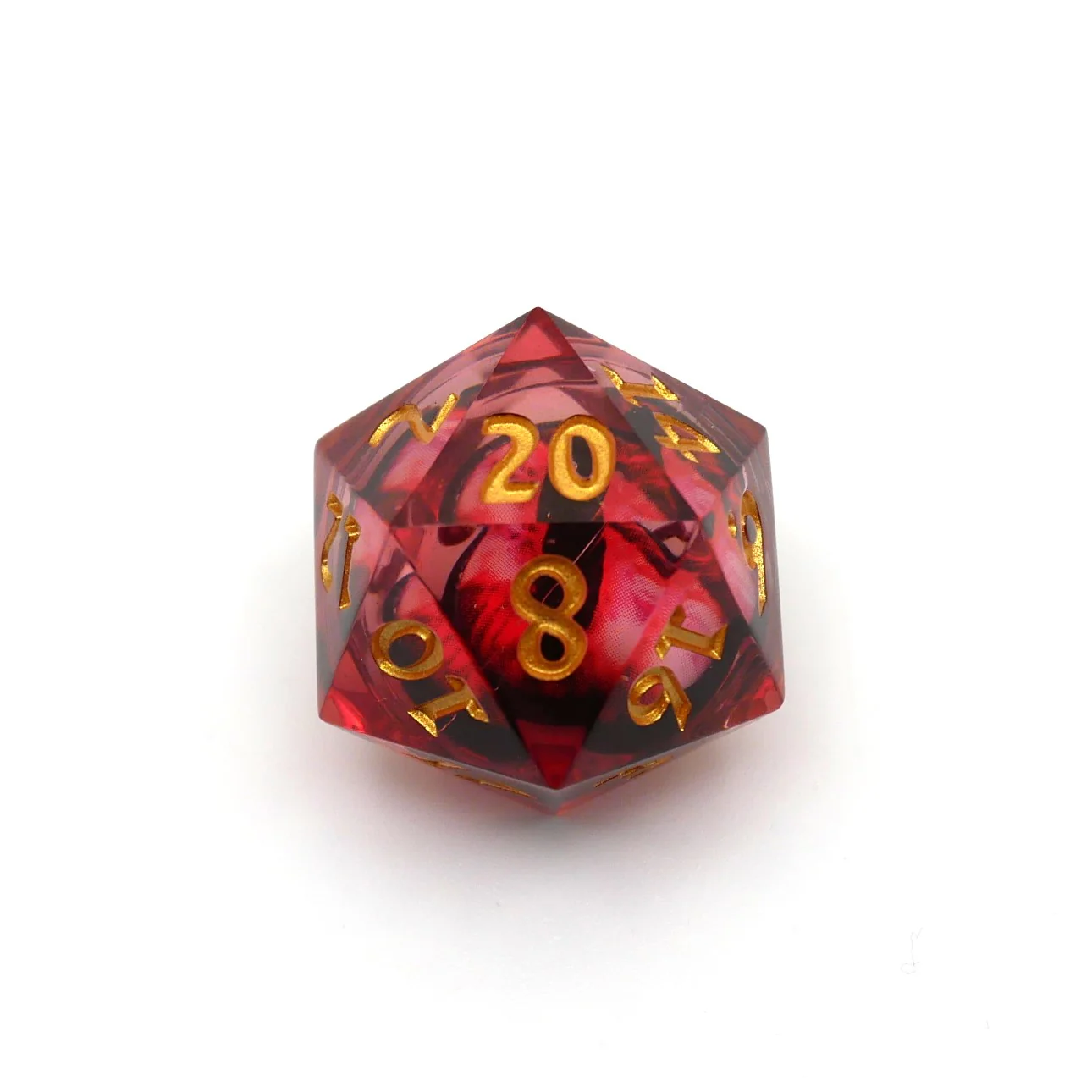 Nosferatu's Eye - 7 Piece Moving Eye DnD Dice Set | Acrylic RPG Gaming Dice - Image 2