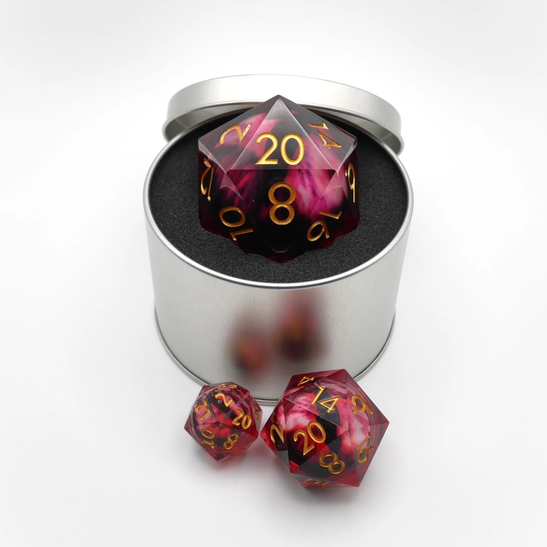 Nosferatu's Eye - Giant D20 Moving Eye DnD Dice | Acrylic RPG Gaming Dice - Image 3