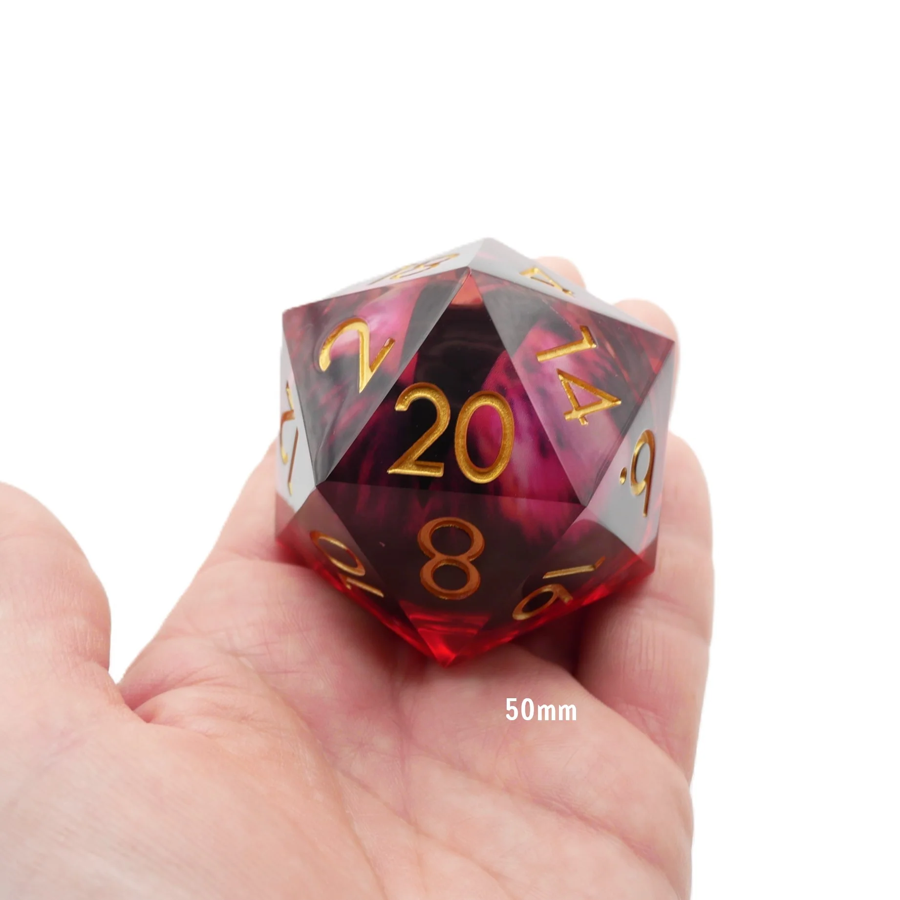 Nosferatu's Eye - Giant D20 Moving Eye DnD Dice | Acrylic RPG Gaming Dice - Image 5