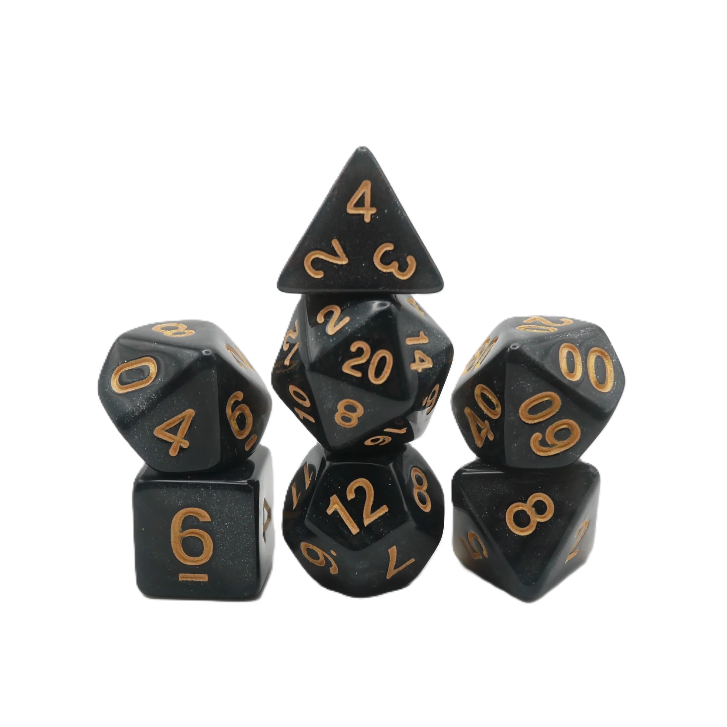 Onix's Core - 7 Piece DnD Dice Set | Acrylic RPG Gaming Dice - Image 6
