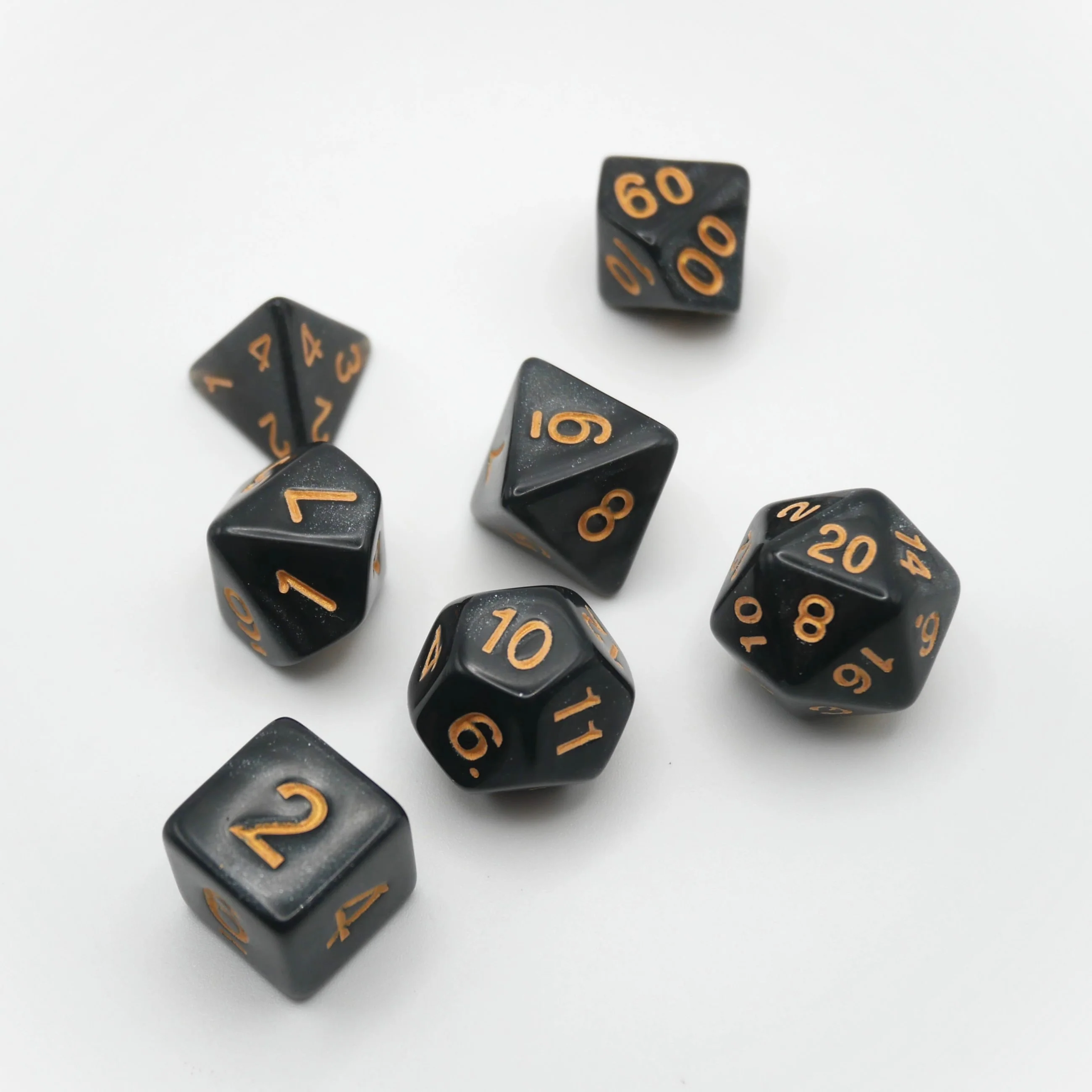 Onix's Core - 7 Piece DnD Dice Set | Acrylic RPG Gaming Dice - Image 8