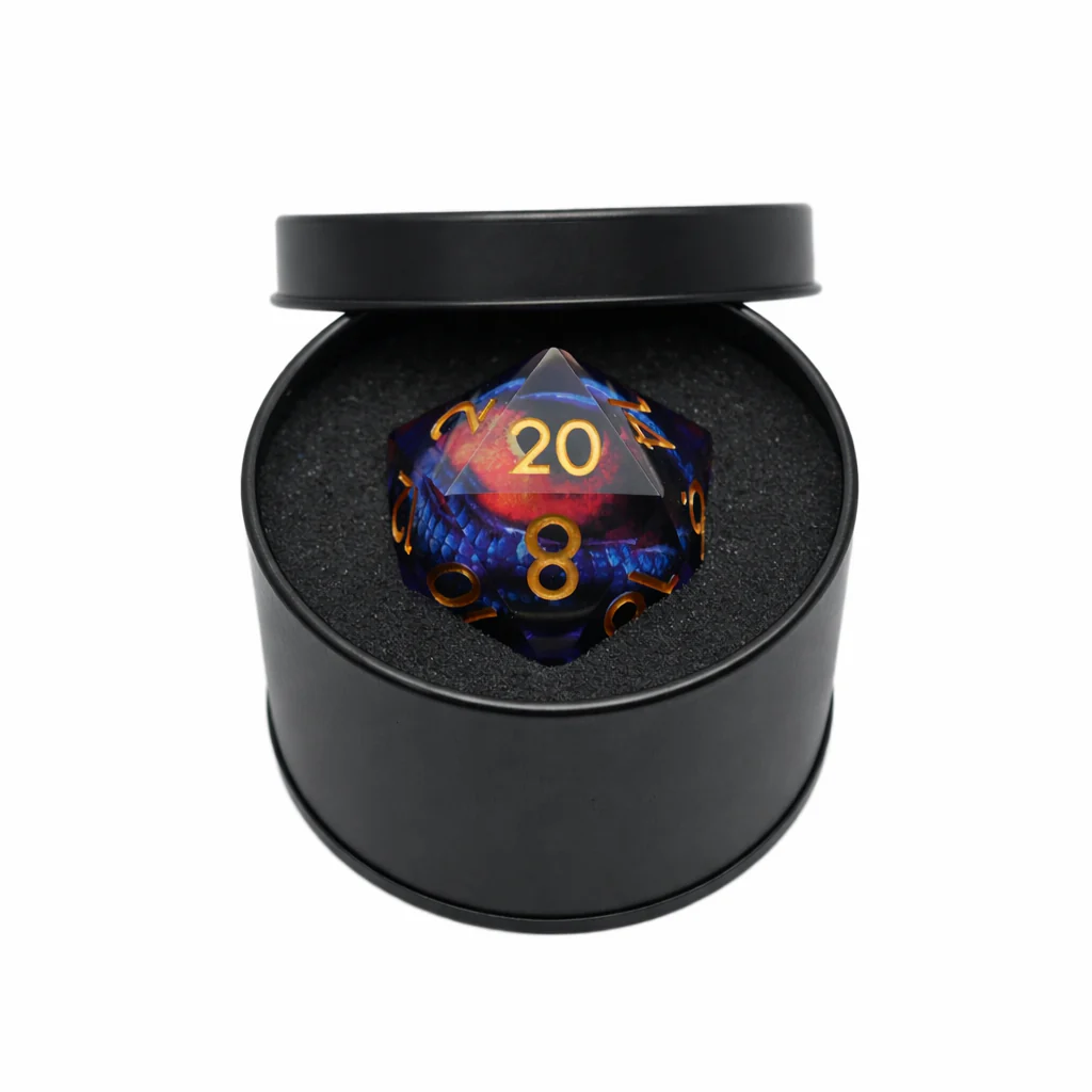 Owlbear's Eye - Giant D20 Moving Eye DnD Dice | Acrylic RPG Gaming Dice - Image 10