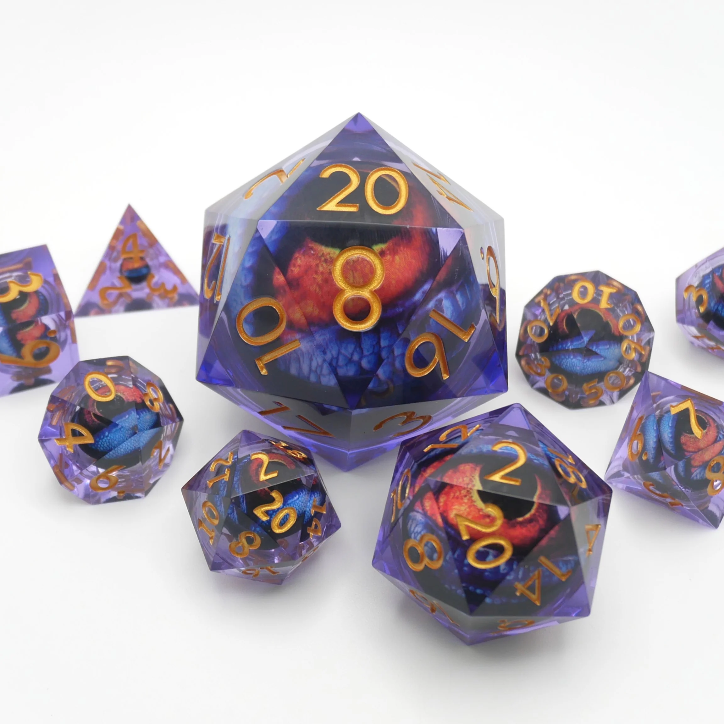 Owlbear's Eye - Giant D20 Moving Eye DnD Dice | Acrylic RPG Gaming Dice - Image 9