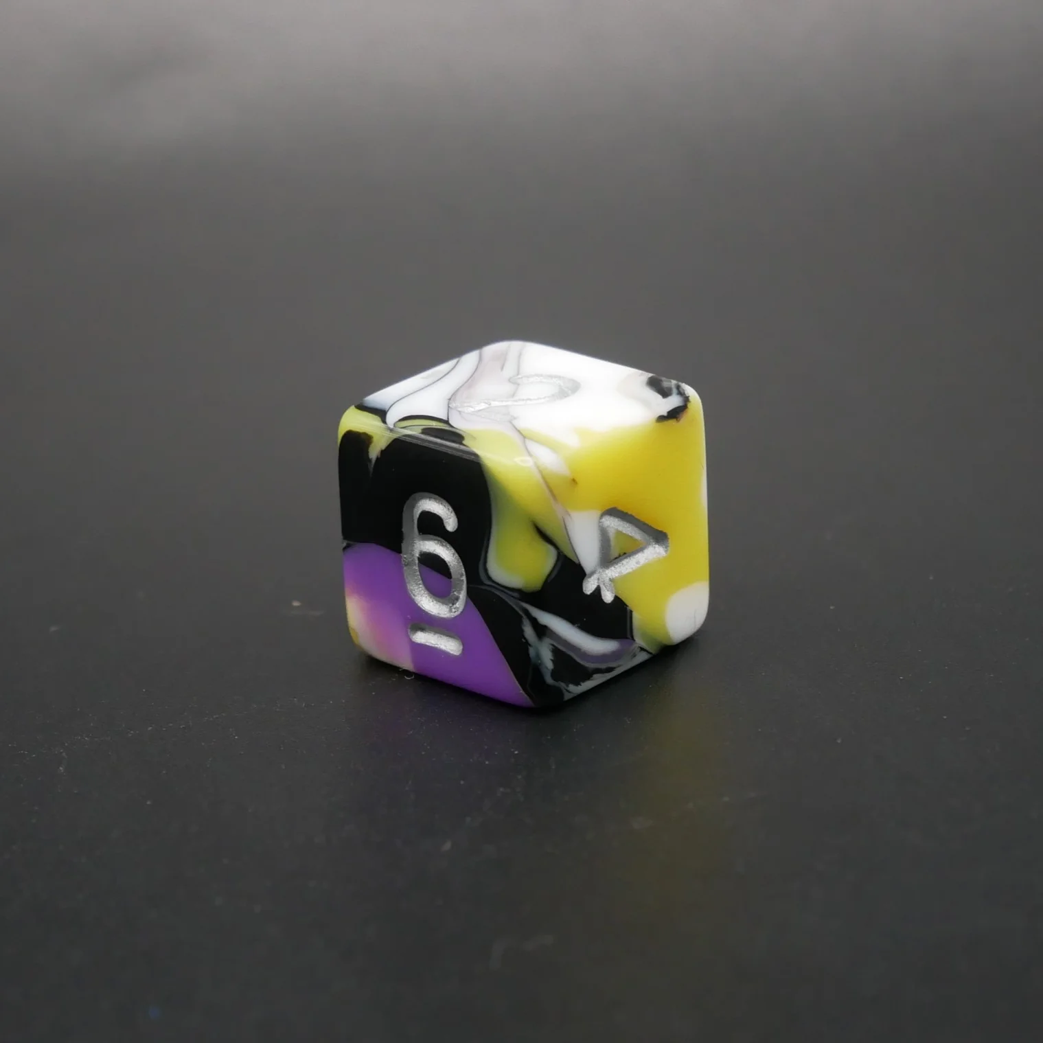 Panic Abstraction - 7 Piece DnD Dice Set | Acrylic RPG Gaming Dice - Image 4
