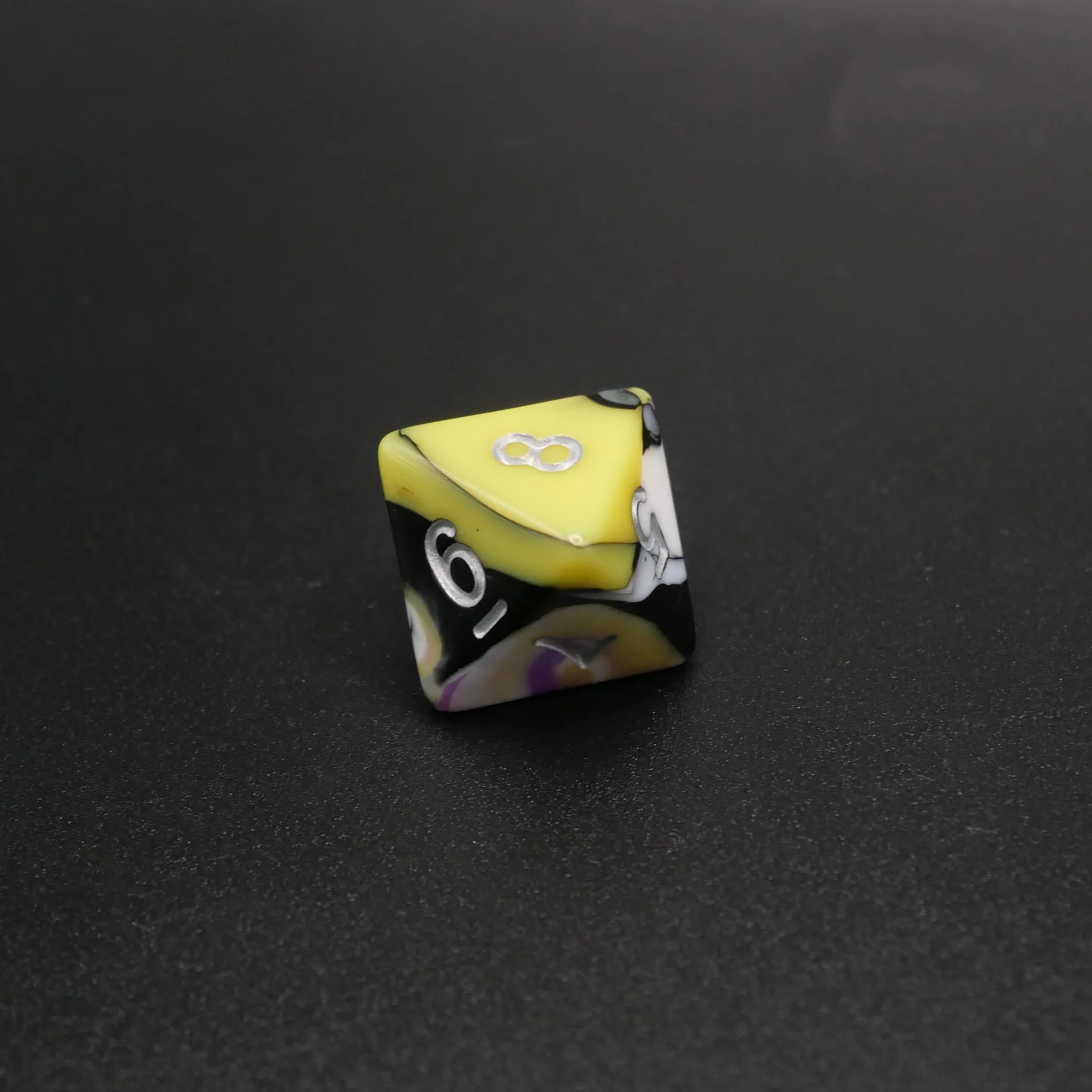 Panic Abstraction - 7 Piece DnD Dice Set | Acrylic RPG Gaming Dice - Image 9