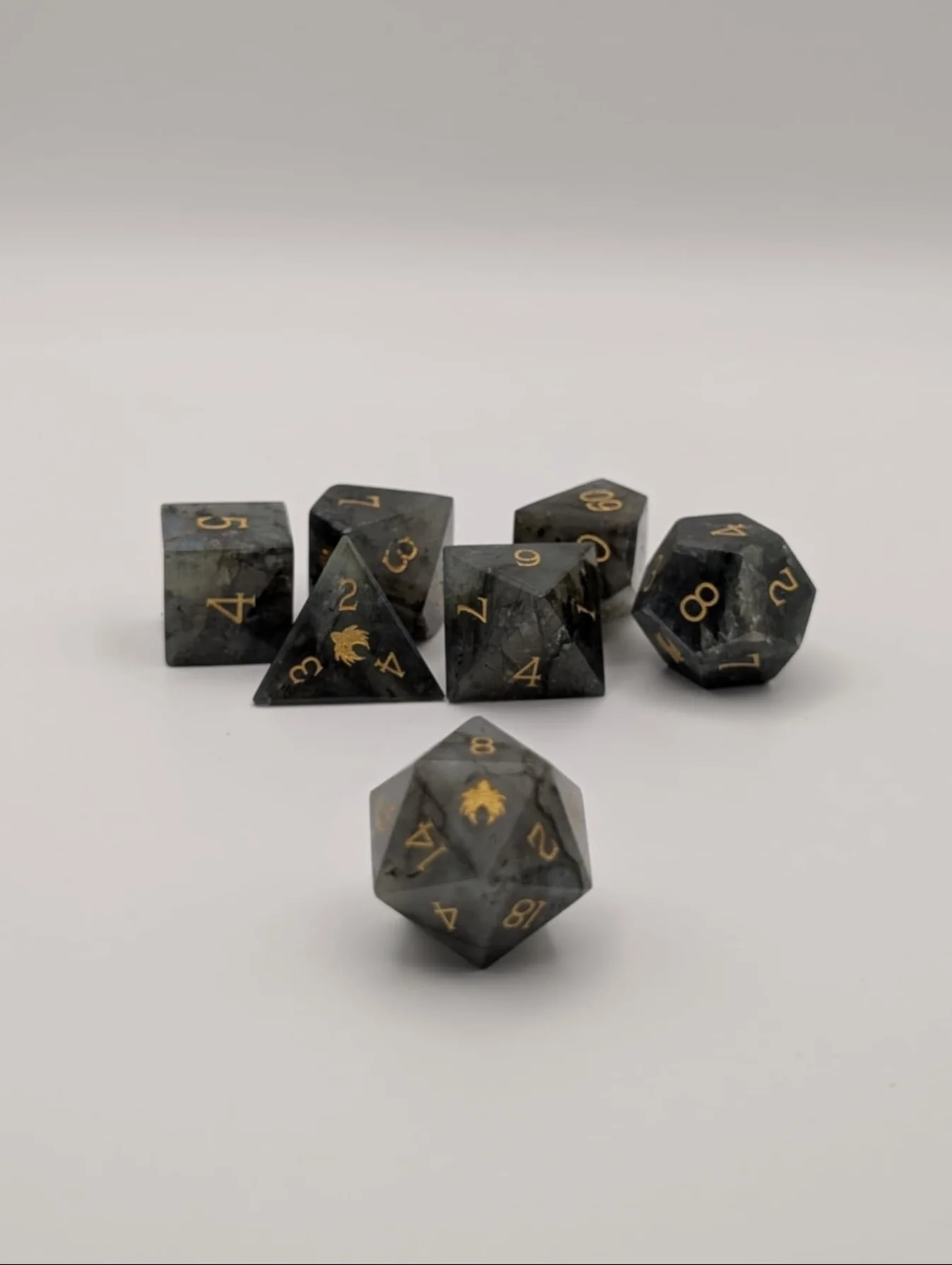 Philosopher's Stone - 7 Piece DnD Dice Set | Gemstone RPG Gaming Dice