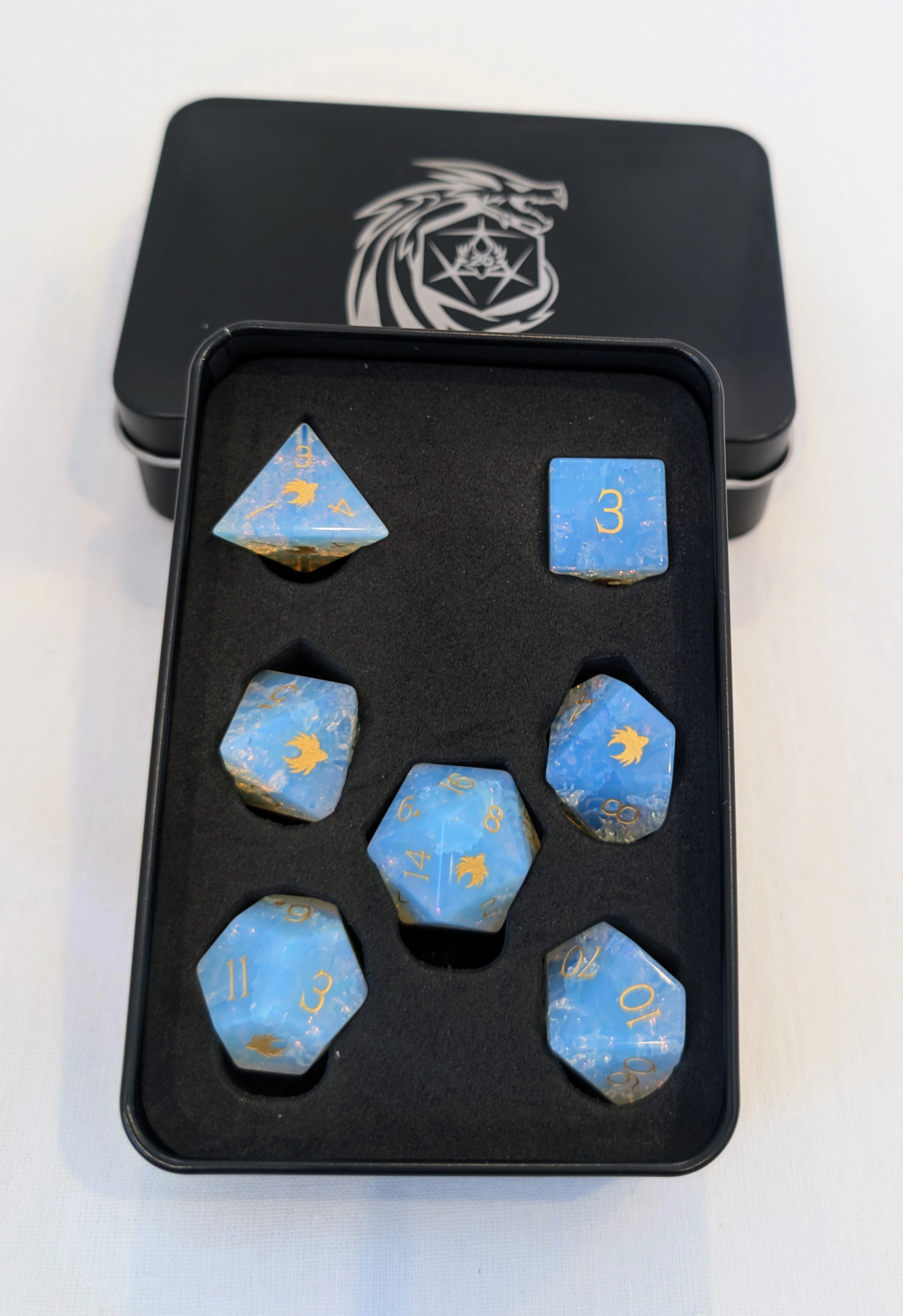 Stone of Golorr - 7 Piece DnD Dice Set | Gemstone RPG Gaming Dice - Image 3