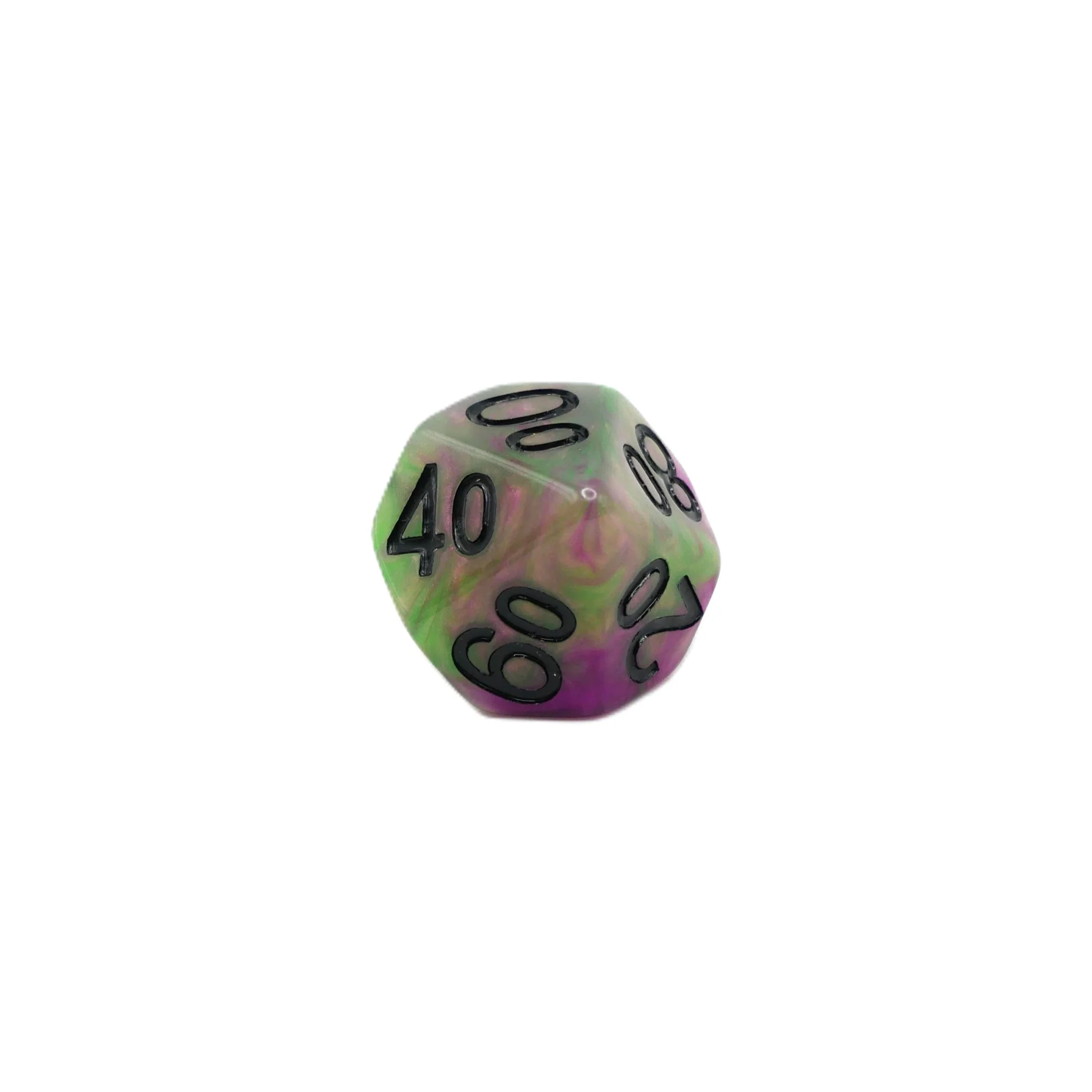 Poison Petals - 7 Piece DnD Dice Set | Acrylic RPG Gaming Dice - Image 6