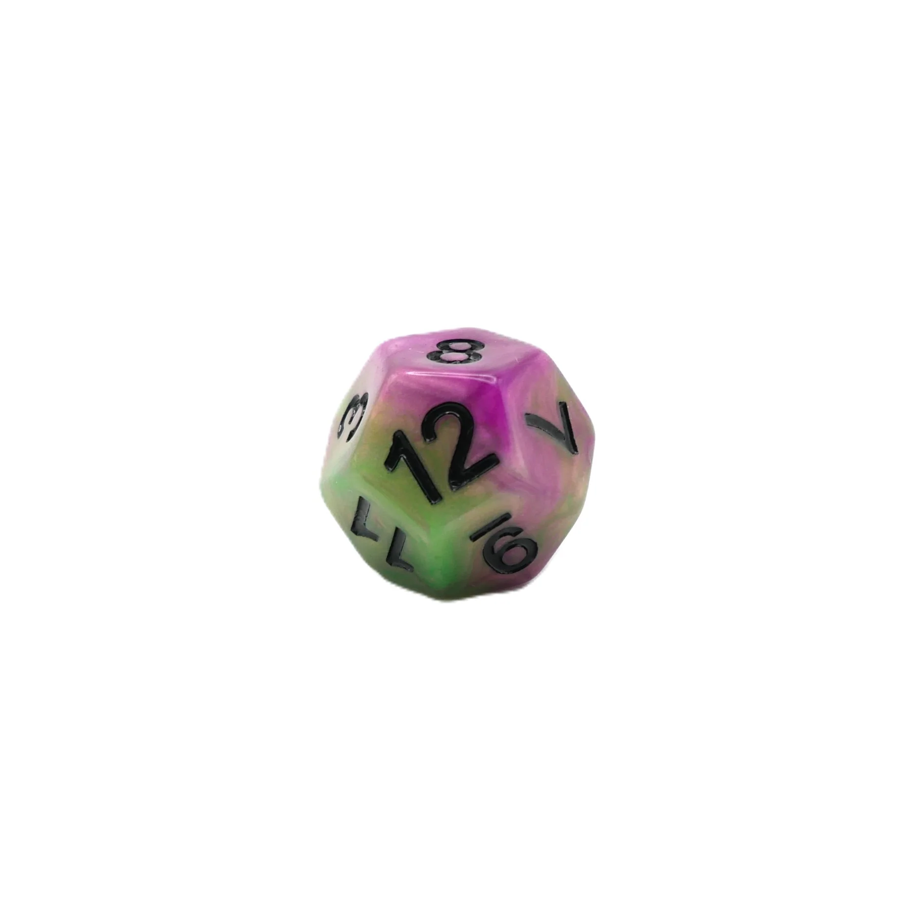 Poison Petals - 7 Piece DnD Dice Set | Acrylic RPG Gaming Dice - Image 7