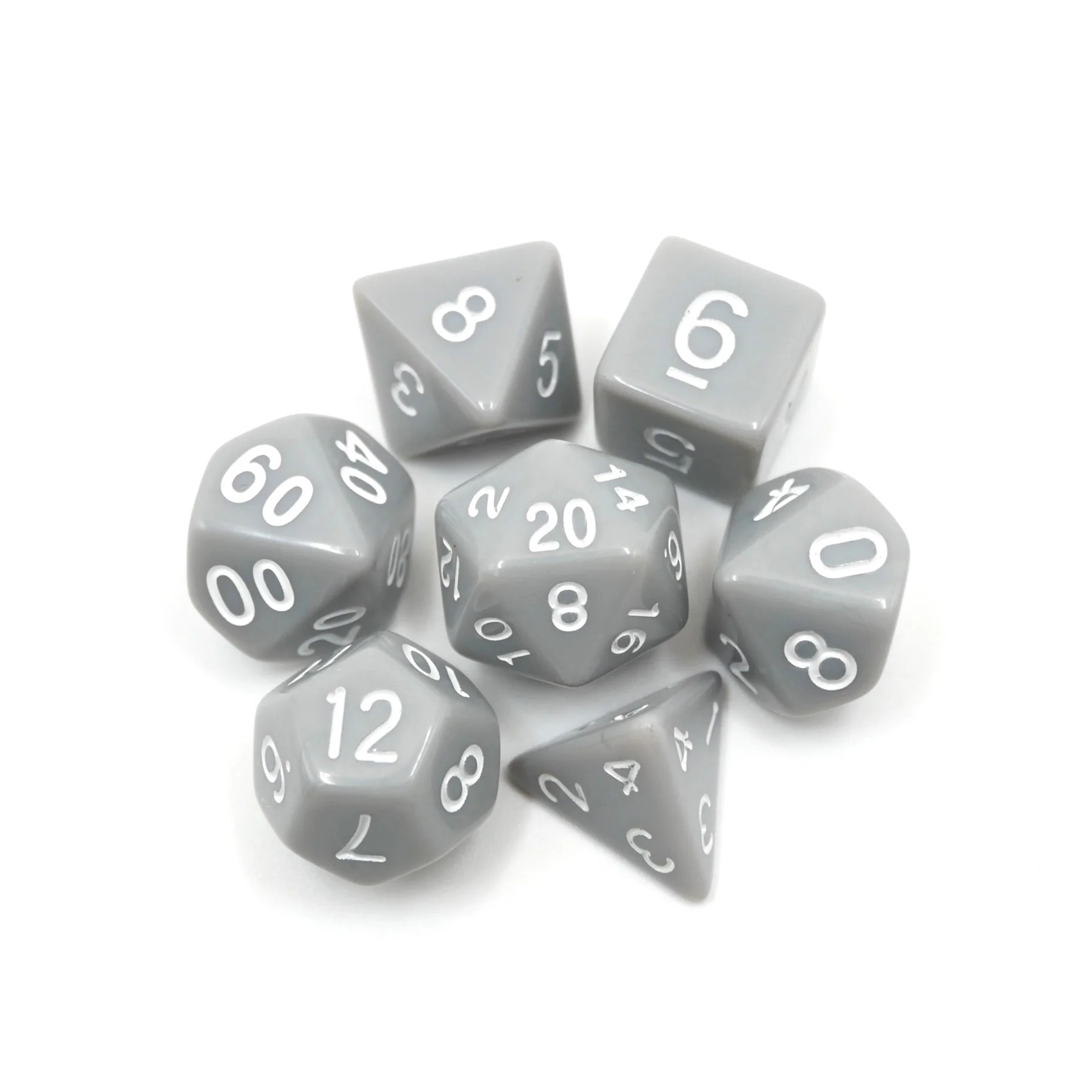 Quietus - 7 Piece DnD Dice Set | Acrylic RPG Gaming Dice - Image 3