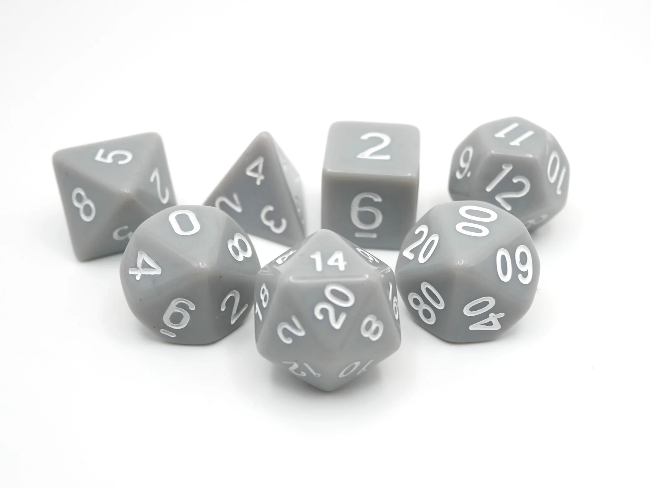 Quietus - 7 Piece DnD Dice Set | Acrylic RPG Gaming Dice - Image 6