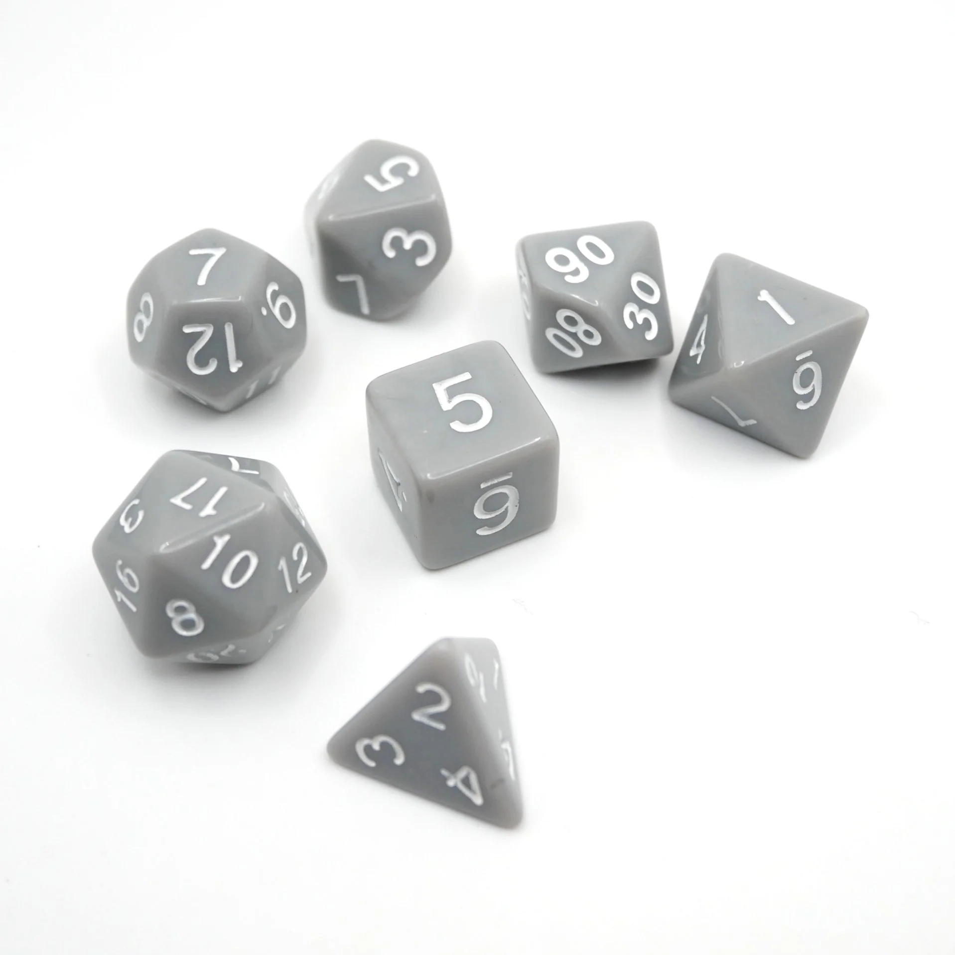 Quietus - 7 Piece DnD Dice Set | Acrylic RPG Gaming Dice - Image 8