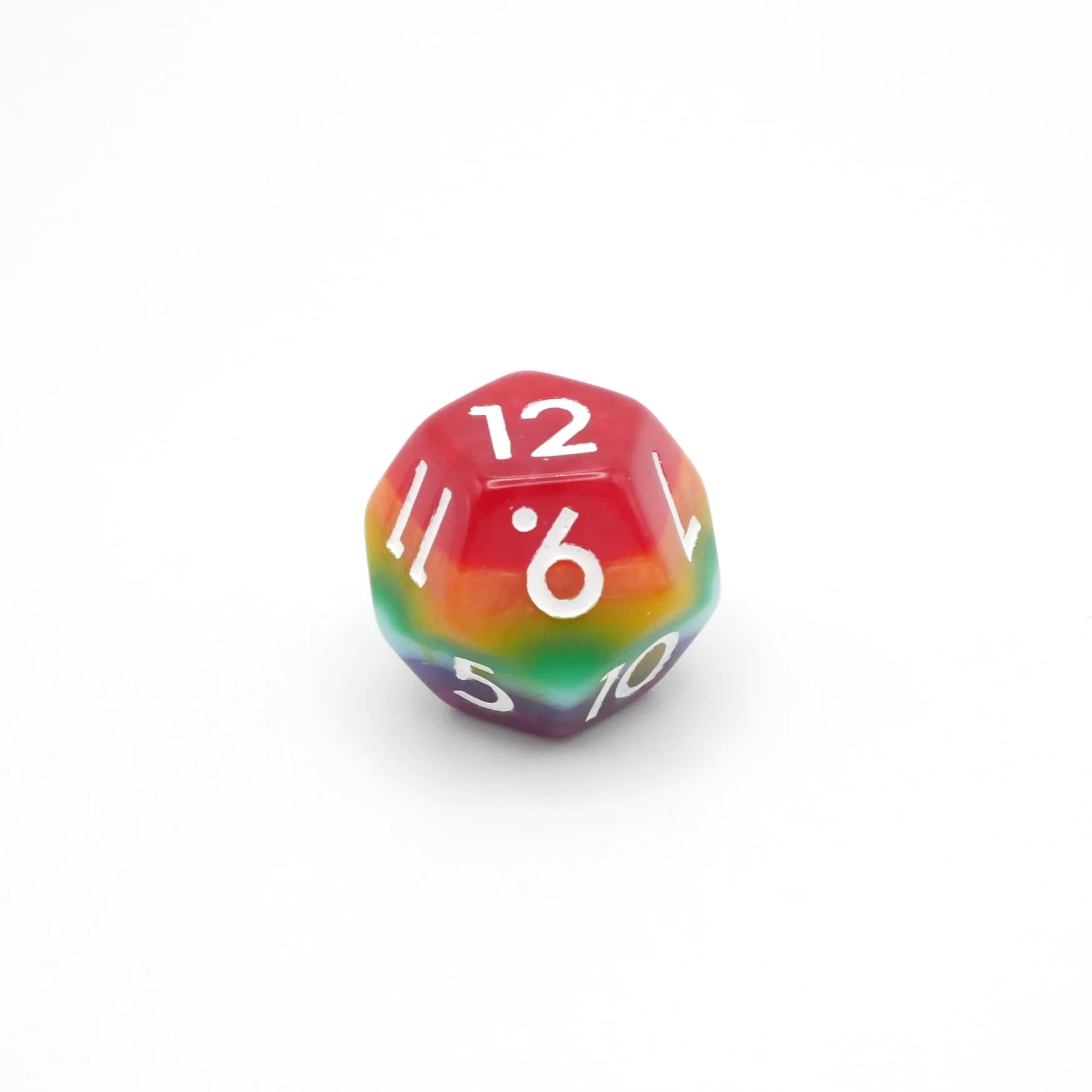 Rainbow Redux - 7 Piece DnD Dice Set | Acrylic RPG Gaming Dice - Image 11