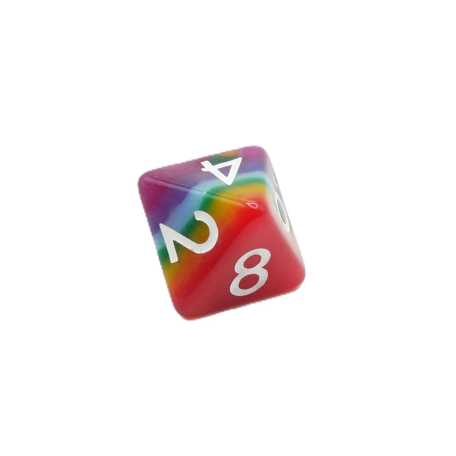 Rainbow Redux - 7 Piece DnD Dice Set | Acrylic RPG Gaming Dice - Image 7