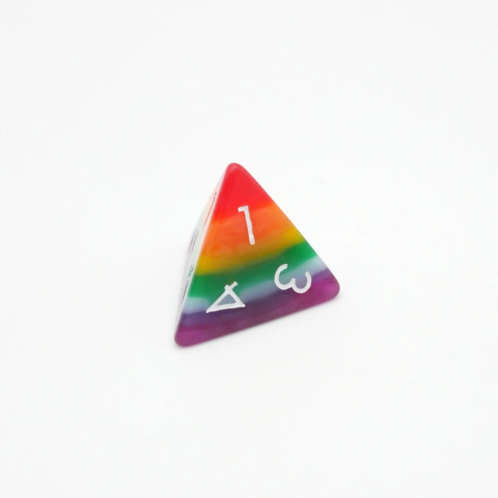 Rainbow Redux - 7 Piece DnD Dice Set | Acrylic RPG Gaming Dice - Image 8