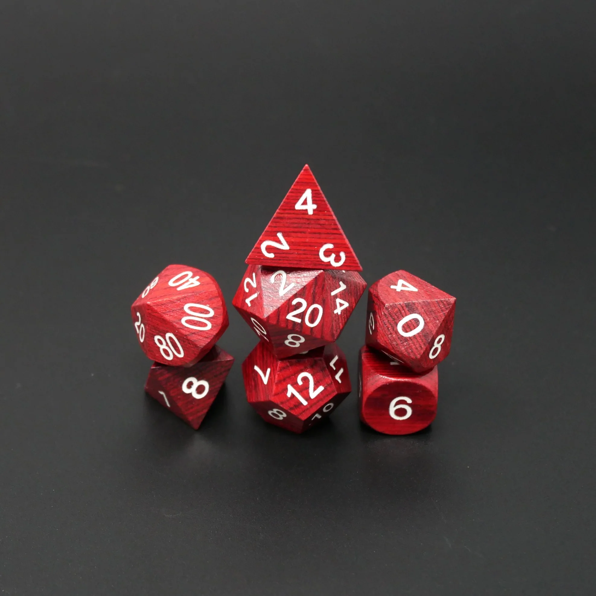 Redwood Forest - 7 Piece DnD Dice Set | Wood RPG Gaming Dice - Image 8