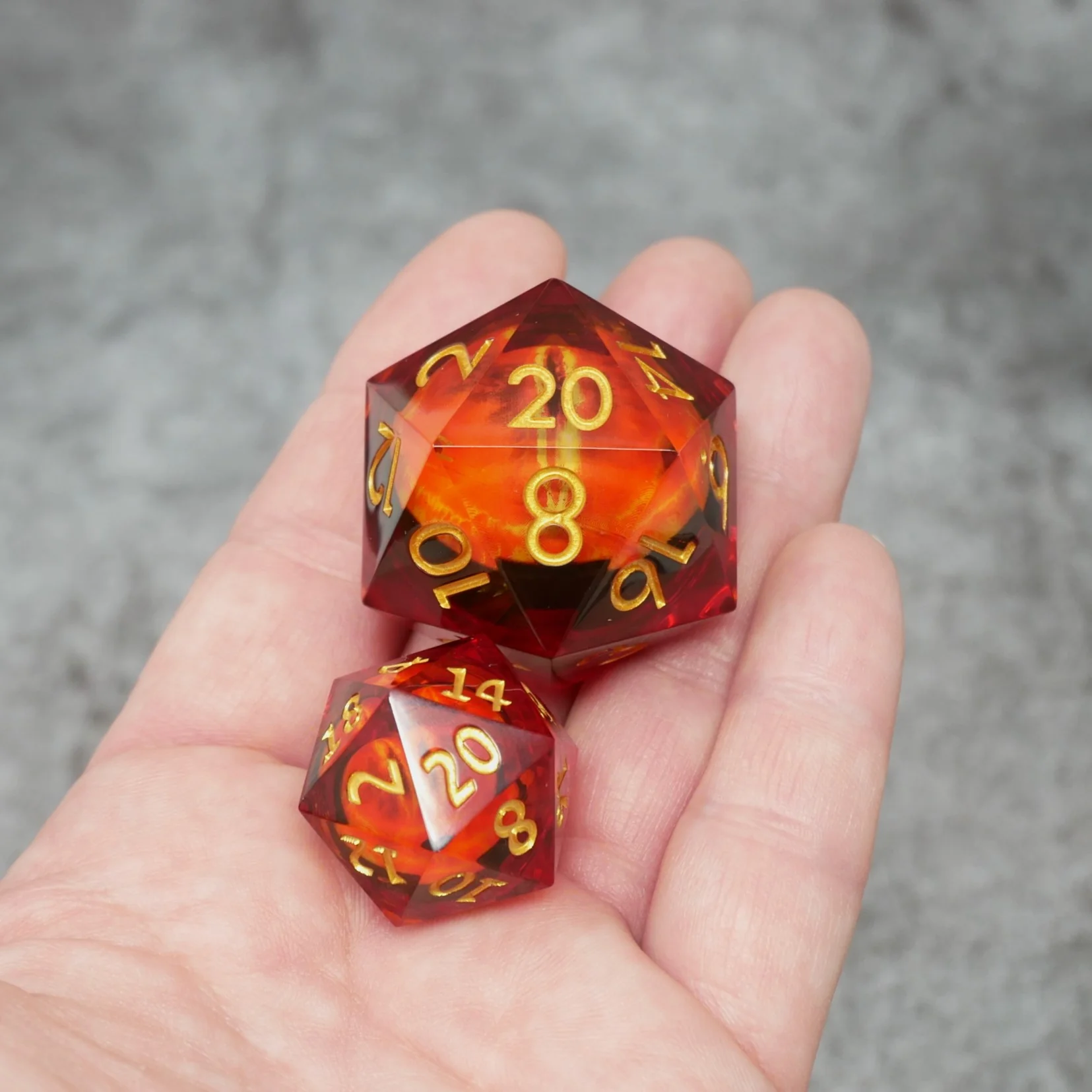 Sauron's Eye | Giant D20 Moving Eye DnD Dice | Acrylic RPG Gaming Dice - Image 3