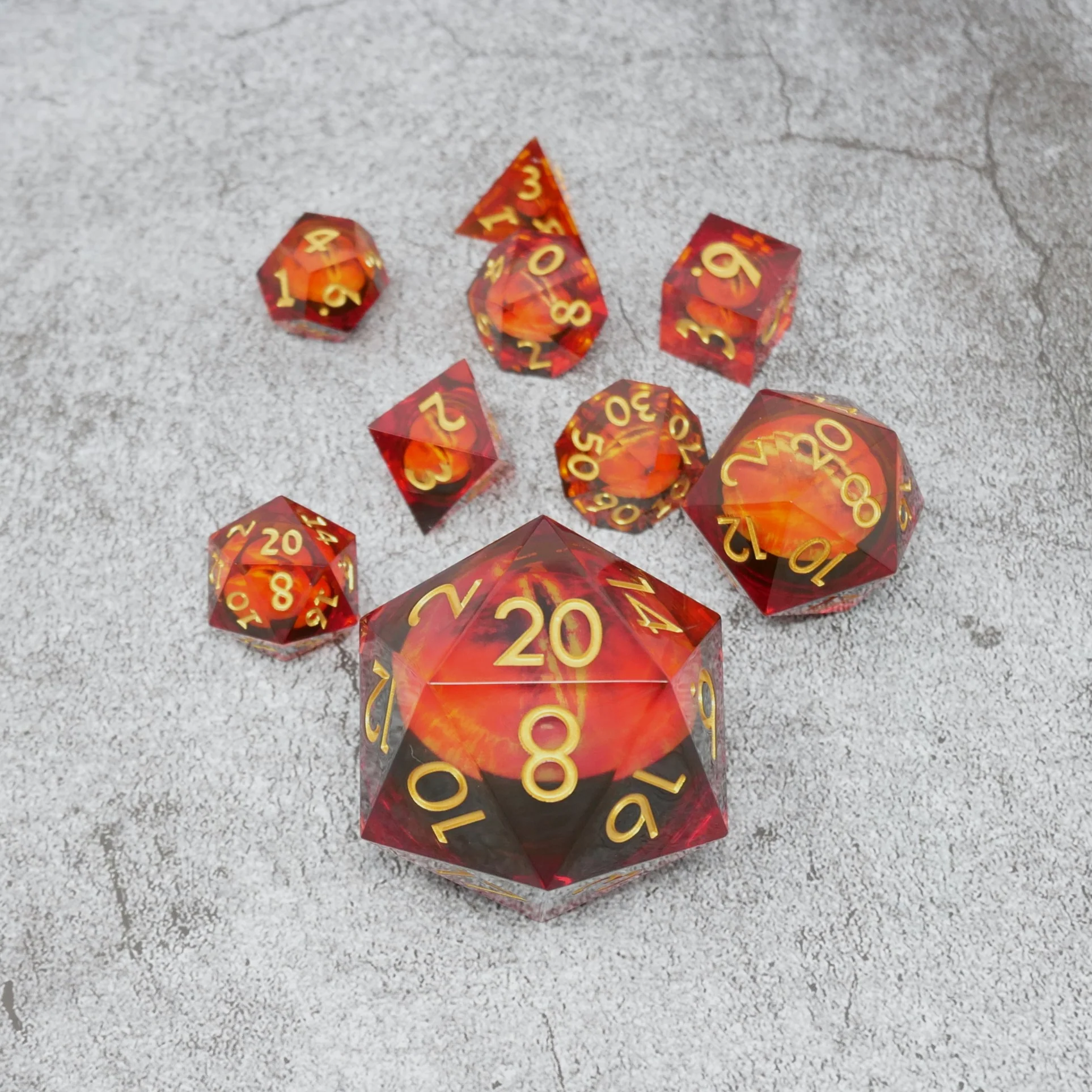 Sauron's Eye | Giant D20 Moving Eye DnD Dice | Acrylic RPG Gaming Dice - Image 4